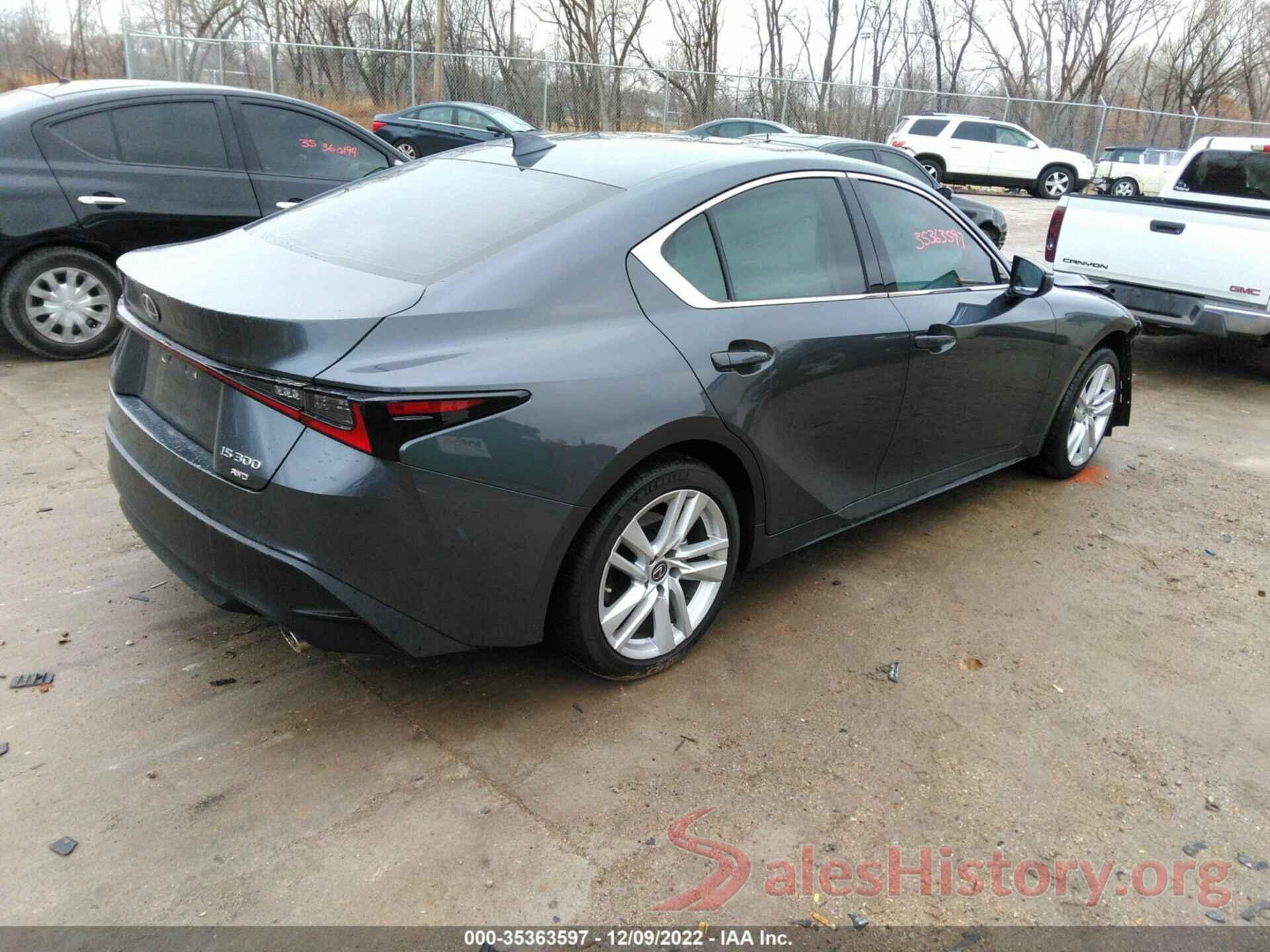 JTHA81F2XN5048481 2022 LEXUS IS