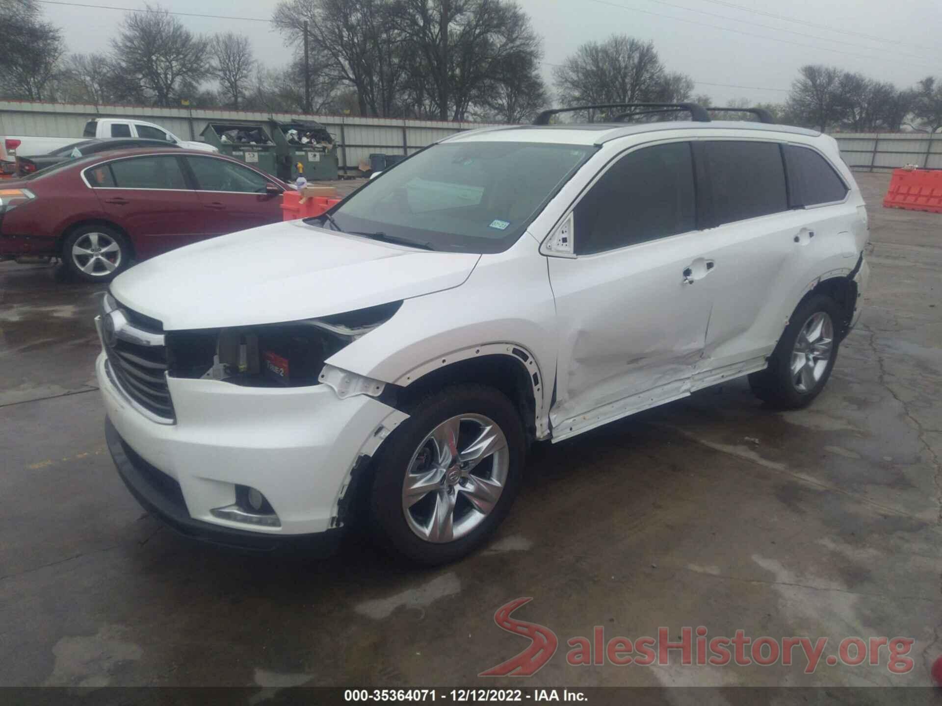 5TDYKRFH8FS098926 2015 TOYOTA HIGHLANDER