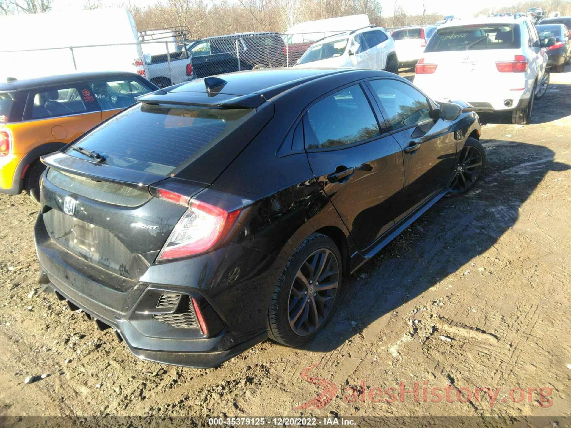 SHHFK7H44MU411489 2021 HONDA CIVIC HATCHBACK