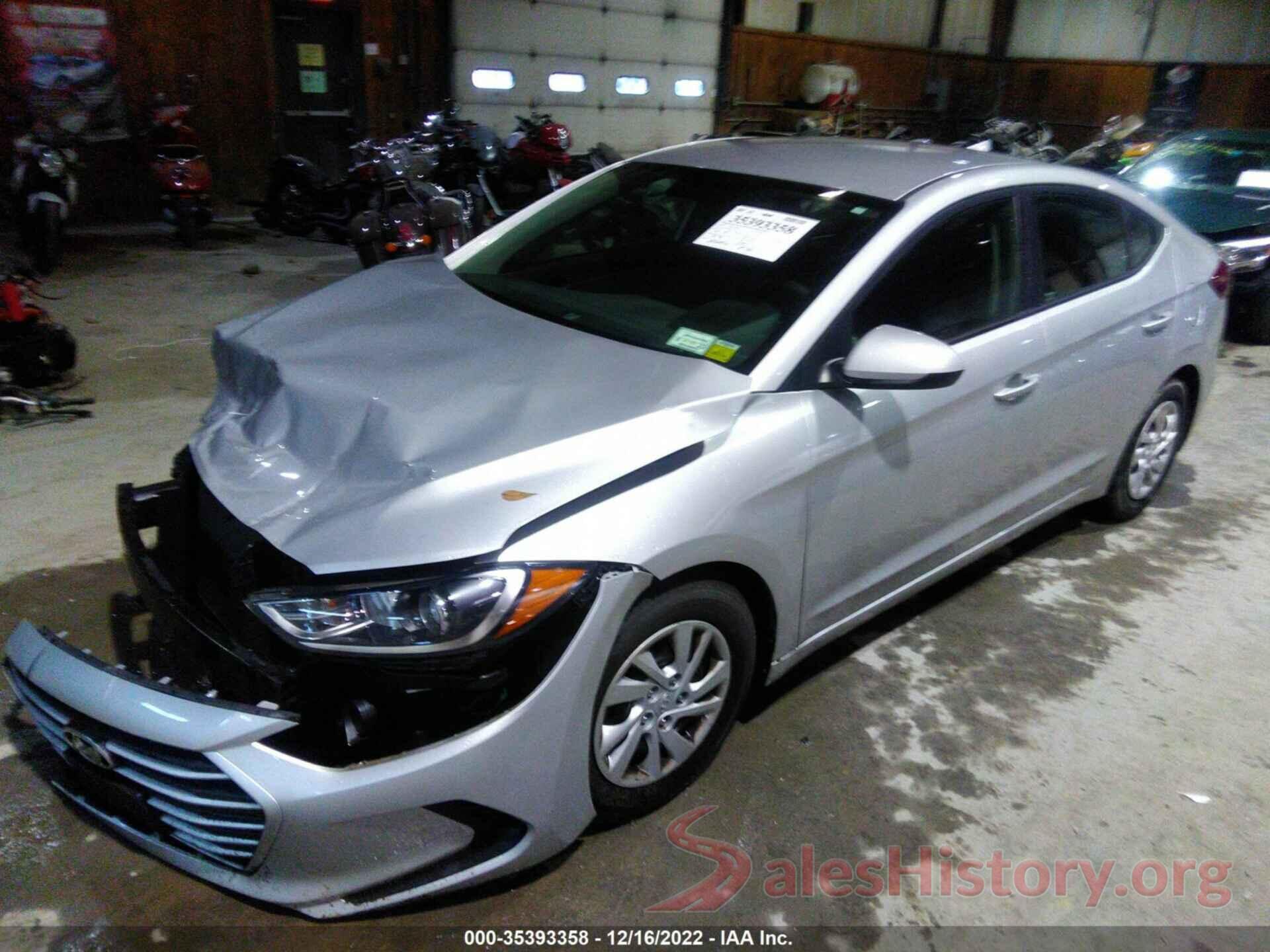 5NPD74LF1JH393306 2018 HYUNDAI ELANTRA