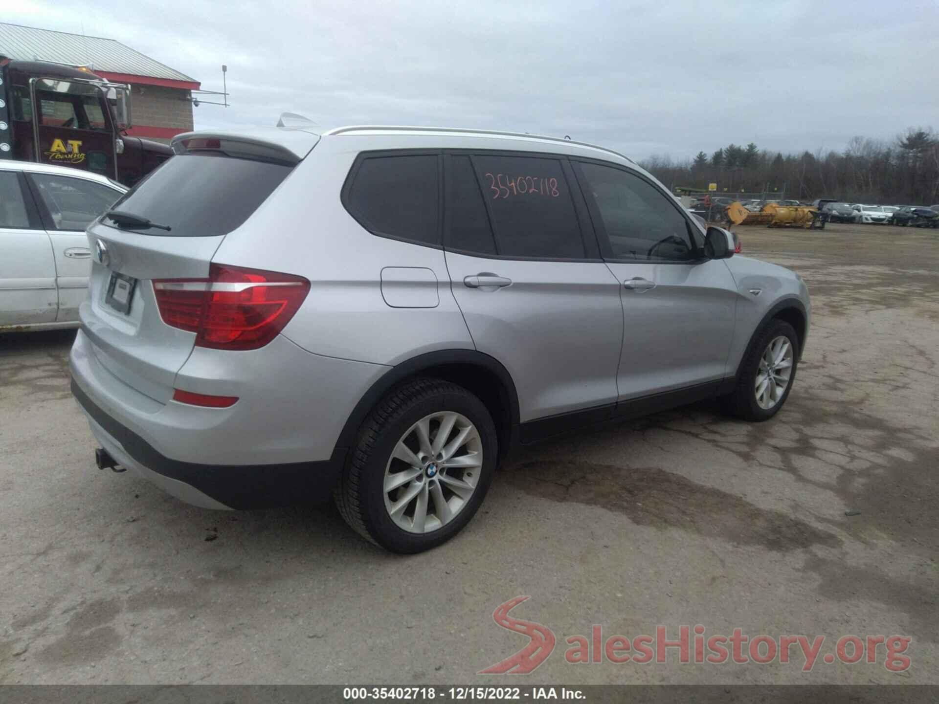 5UXWX9C5XG0D68361 2016 BMW X3