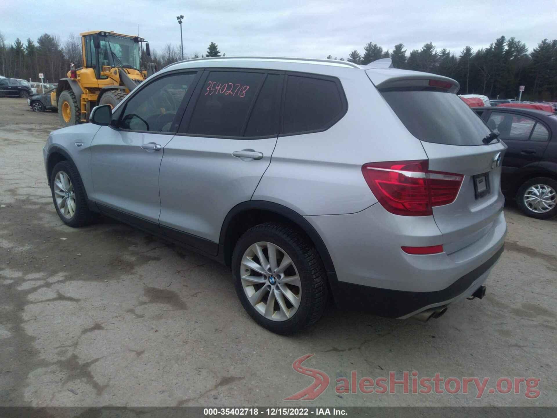 5UXWX9C5XG0D68361 2016 BMW X3