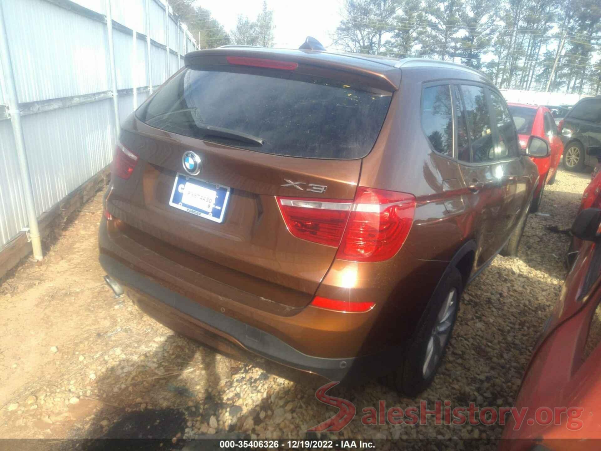 5UXWX9C36H0T21051 2017 BMW X3