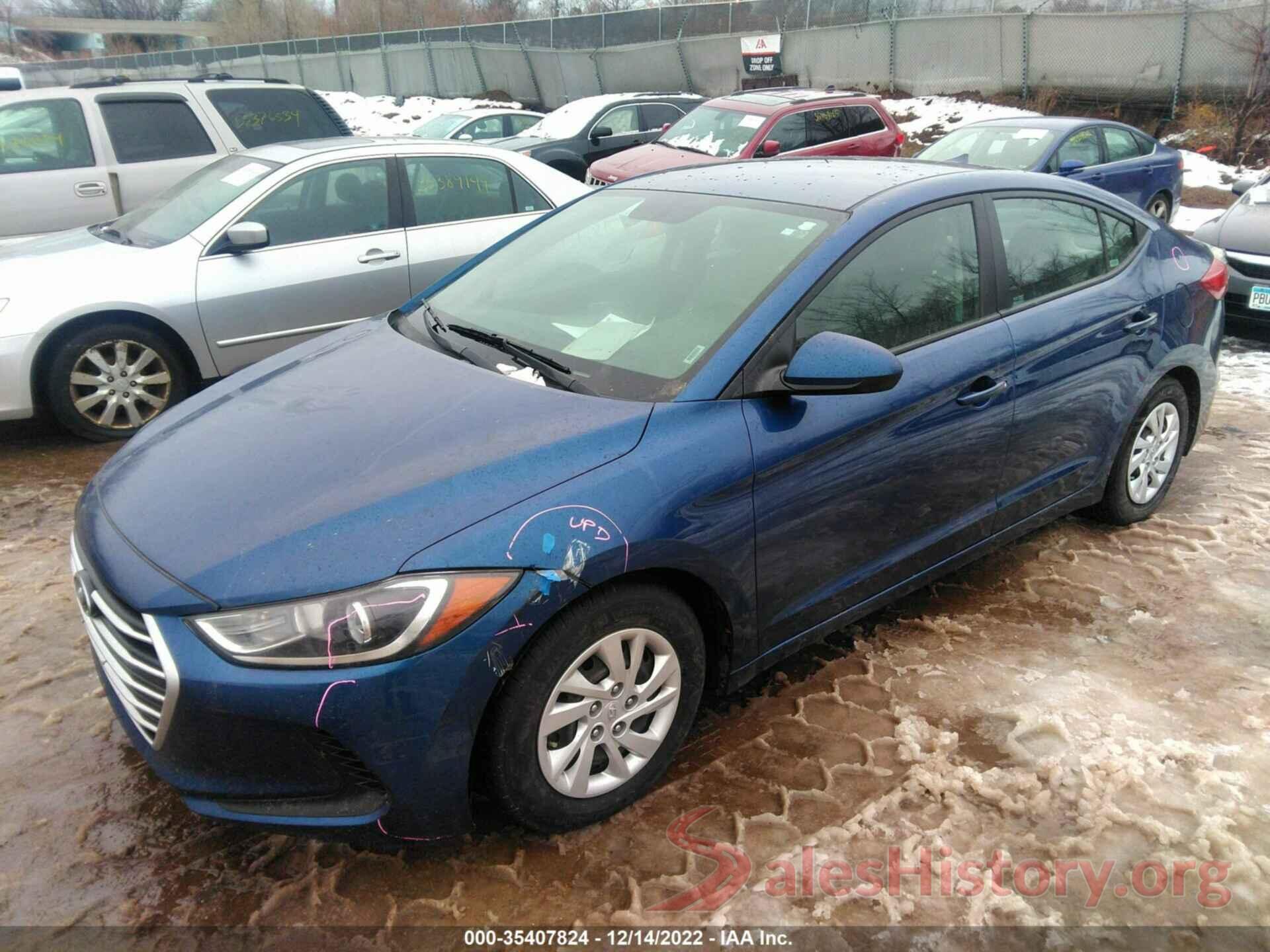 5NPD74LF1HH149939 2017 HYUNDAI ELANTRA