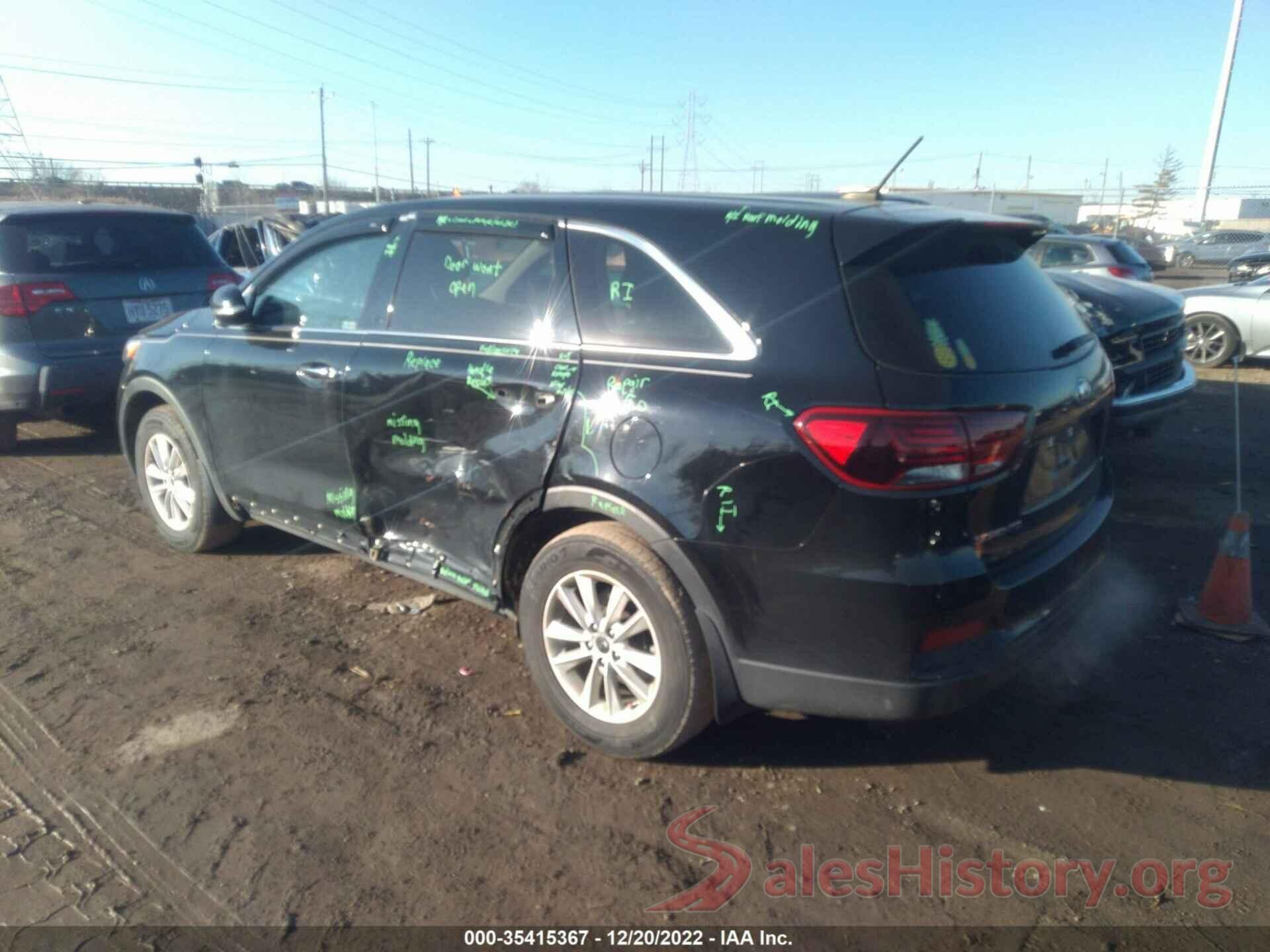 5XYPG4A38KG535438 2019 KIA SORENTO