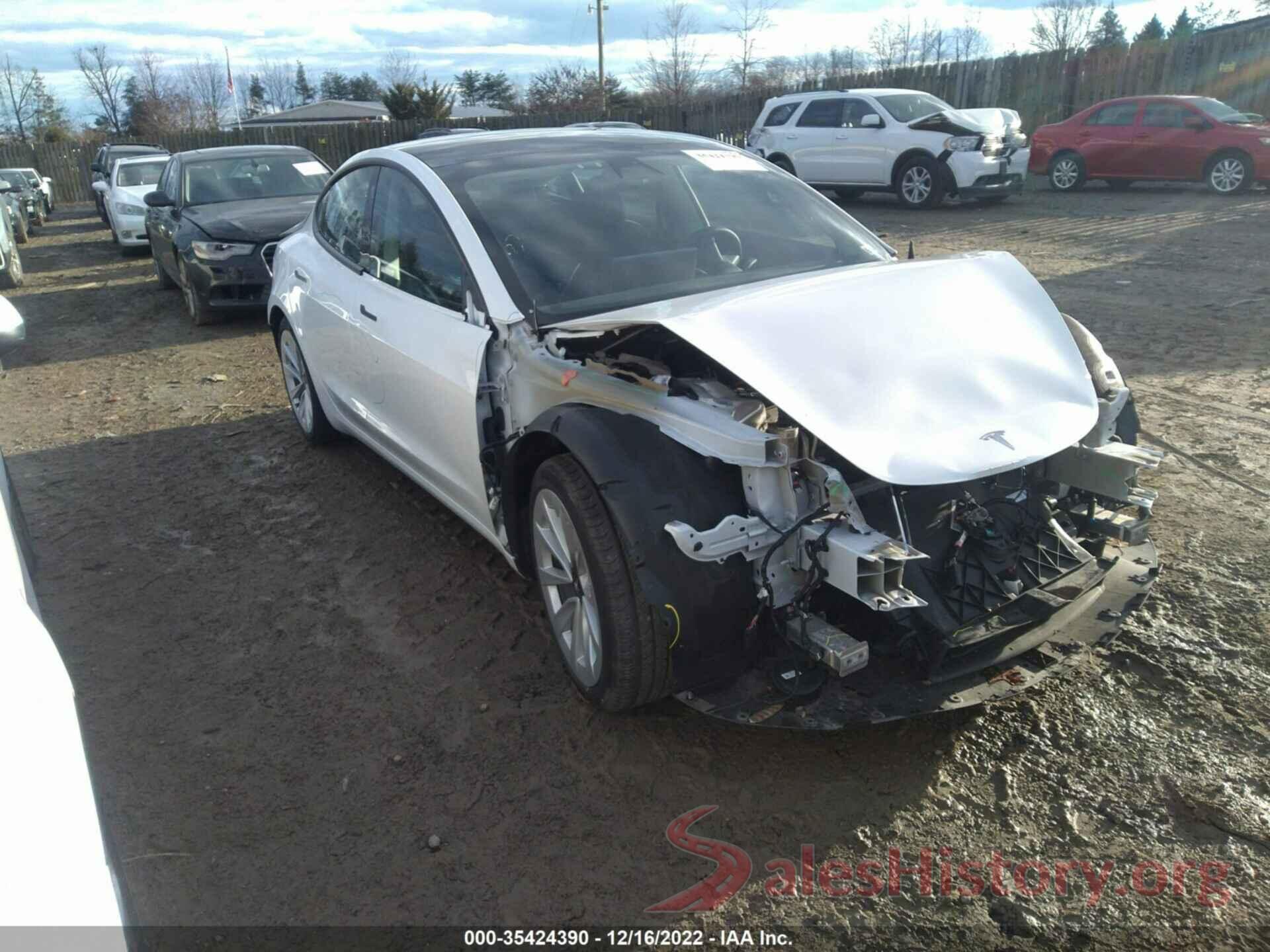 5YJ3E1EAXMF990863 2021 TESLA MODEL 3