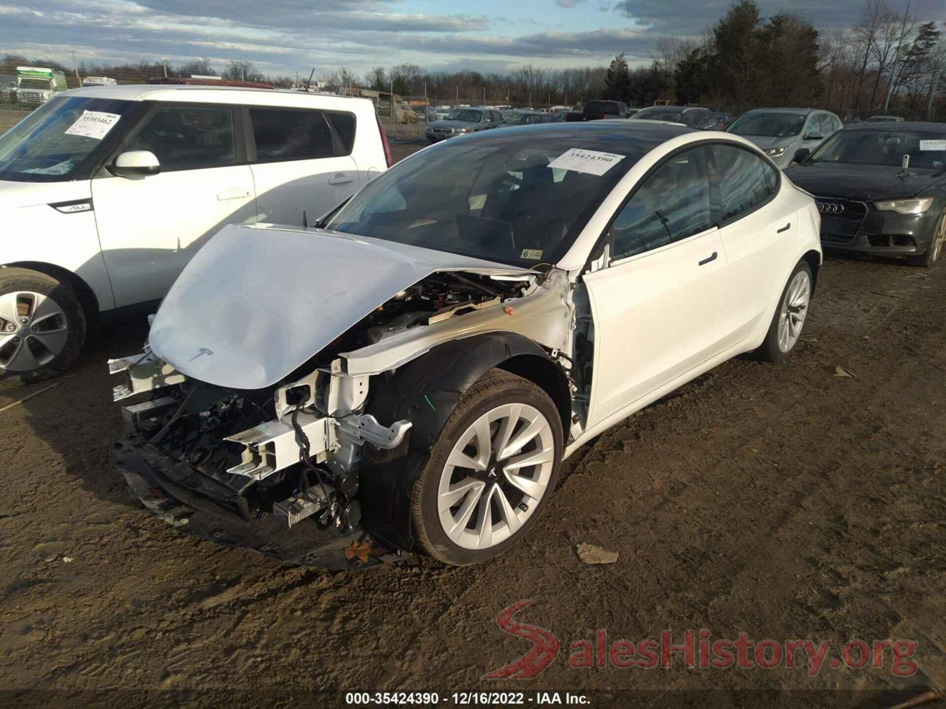 5YJ3E1EAXMF990863 2021 TESLA MODEL 3