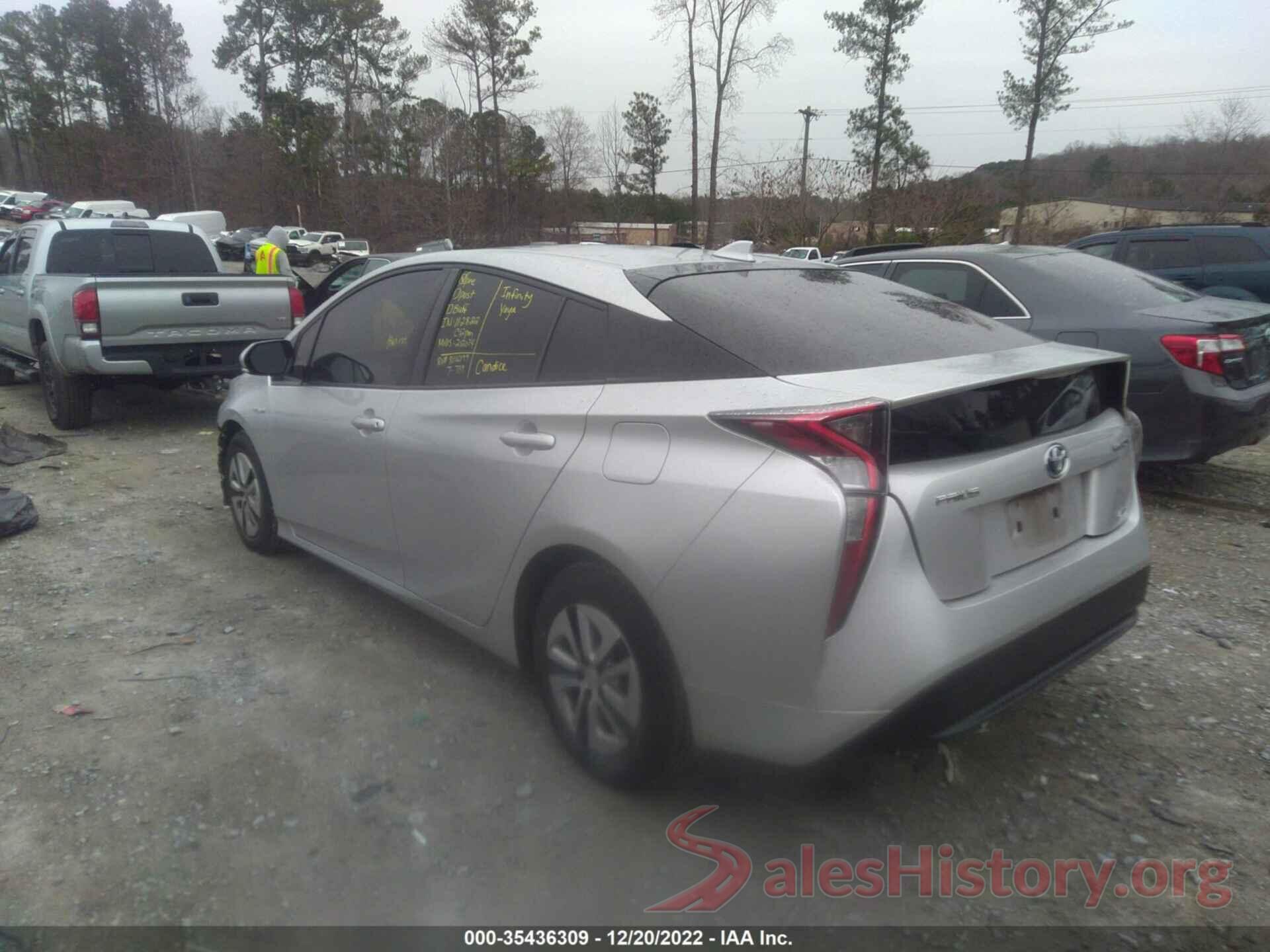 JTDKARFU4J3548166 2018 TOYOTA PRIUS