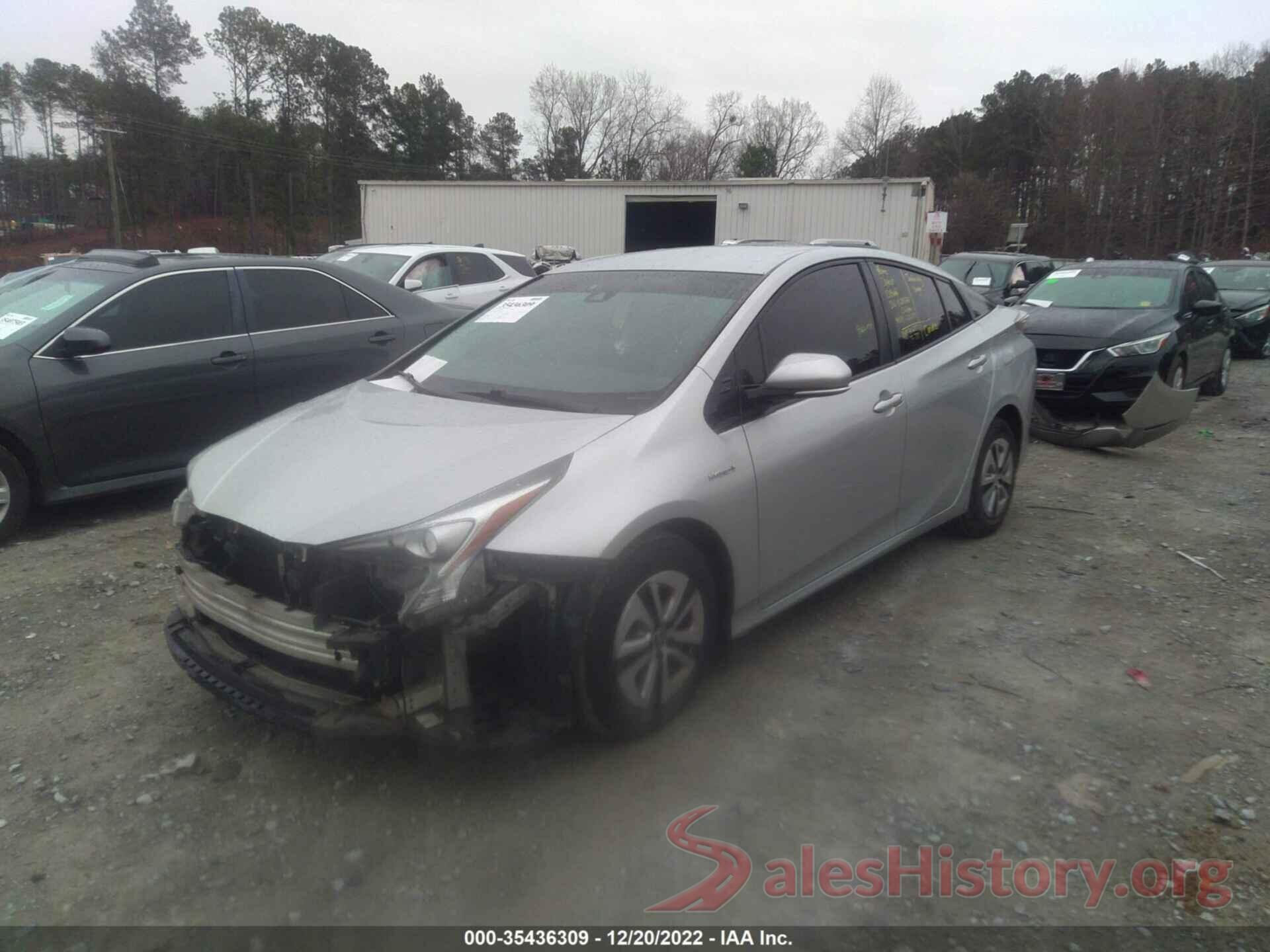 JTDKARFU4J3548166 2018 TOYOTA PRIUS