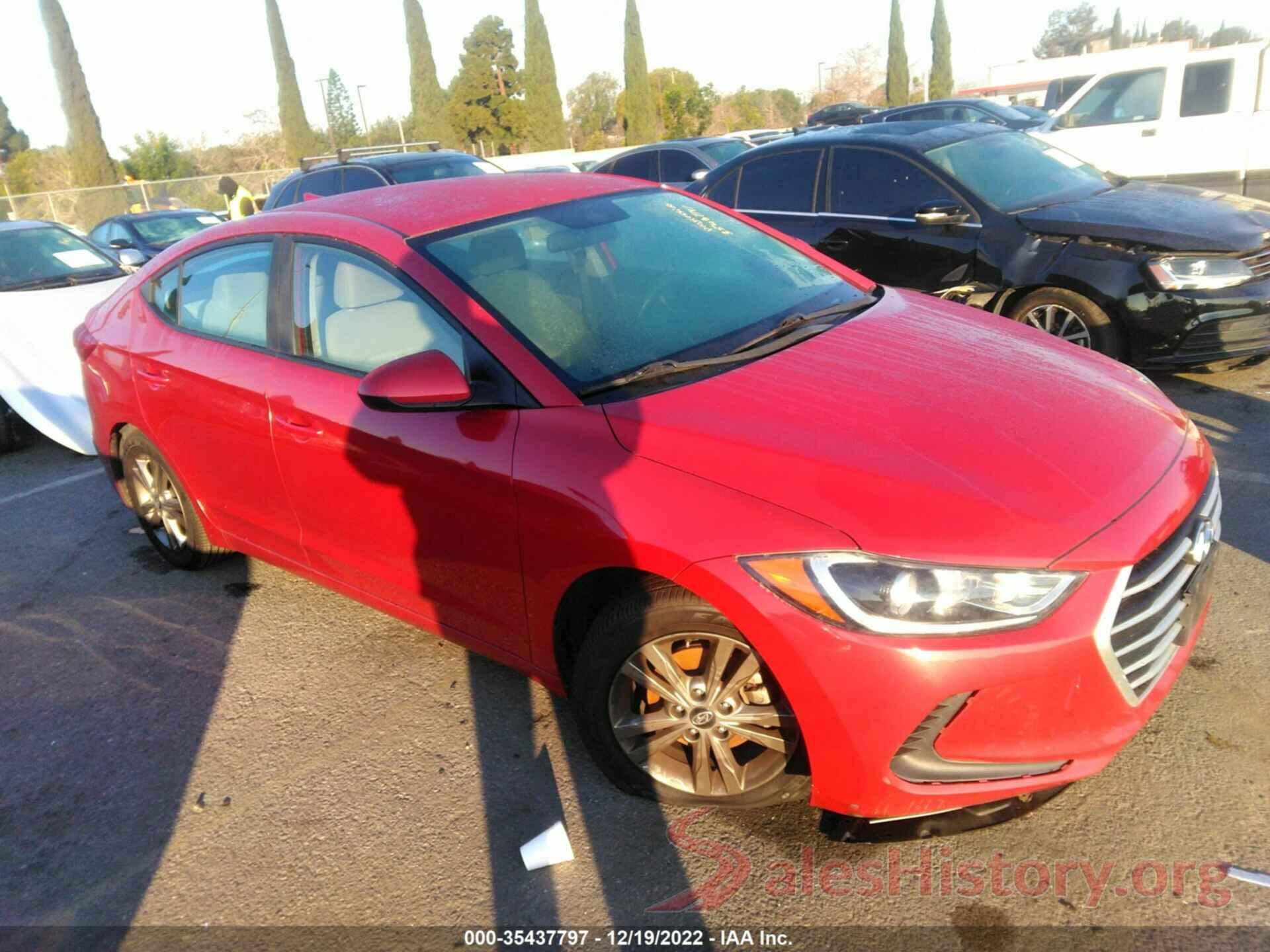 5NPD84LF0JH293453 2018 HYUNDAI ELANTRA