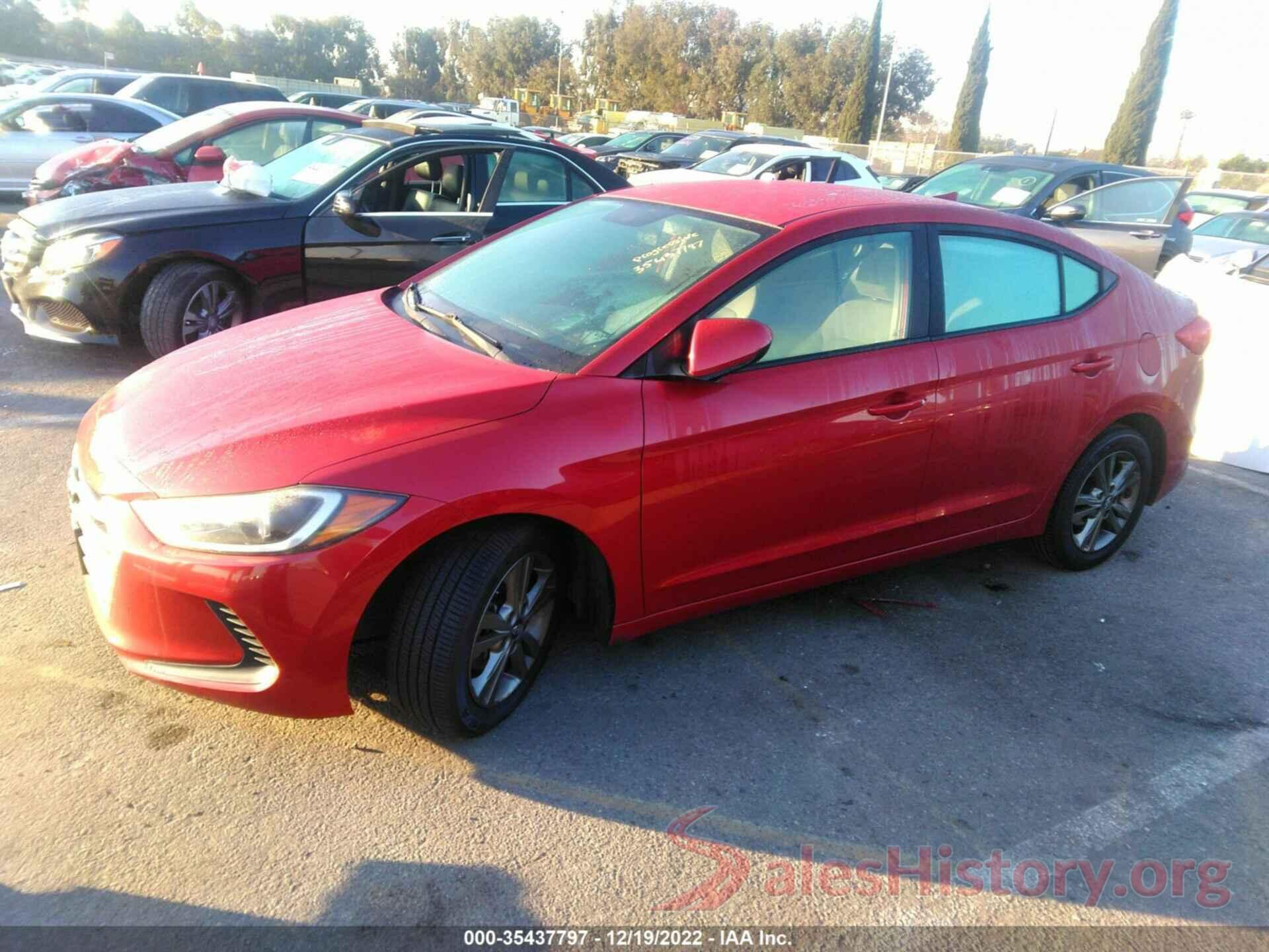 5NPD84LF0JH293453 2018 HYUNDAI ELANTRA