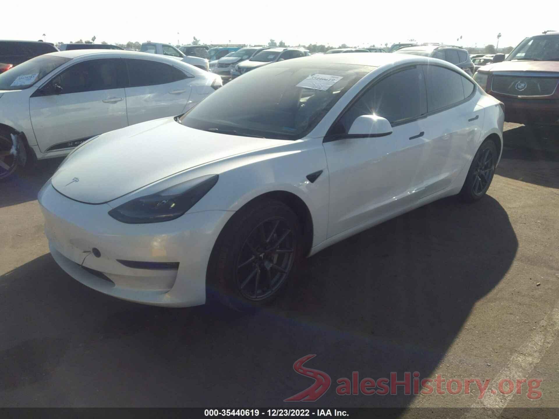 5YJ3E1EB9NF296434 2022 TESLA MODEL 3