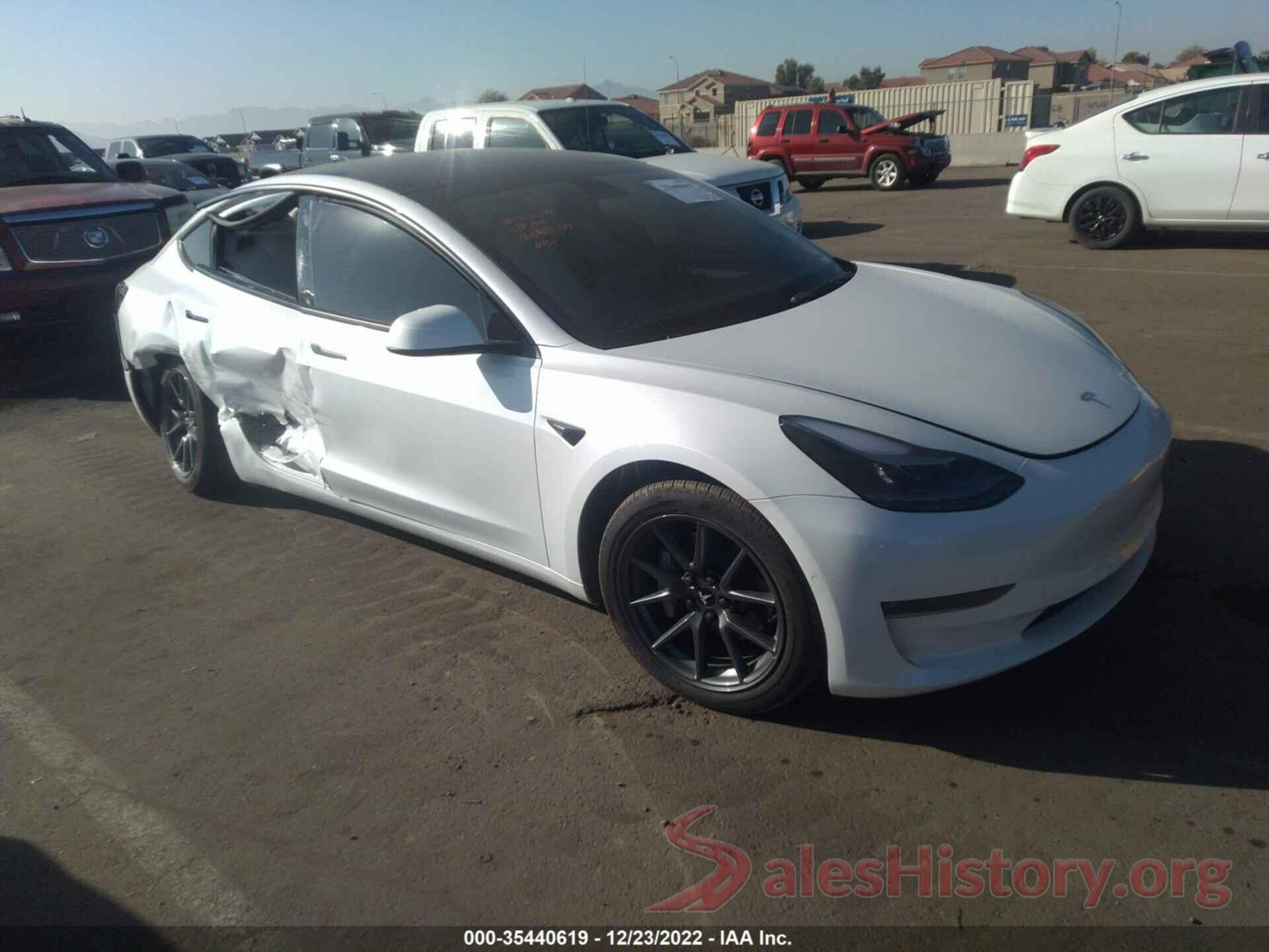 5YJ3E1EB9NF296434 2022 TESLA MODEL 3