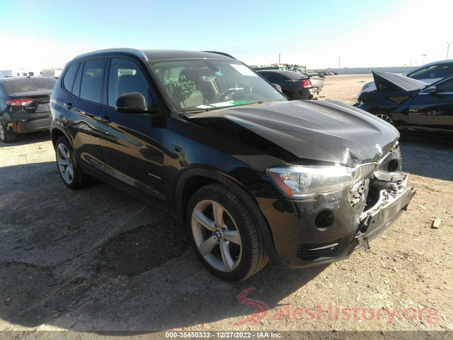 5UXWZ7C35H0X41978 2017 BMW X3