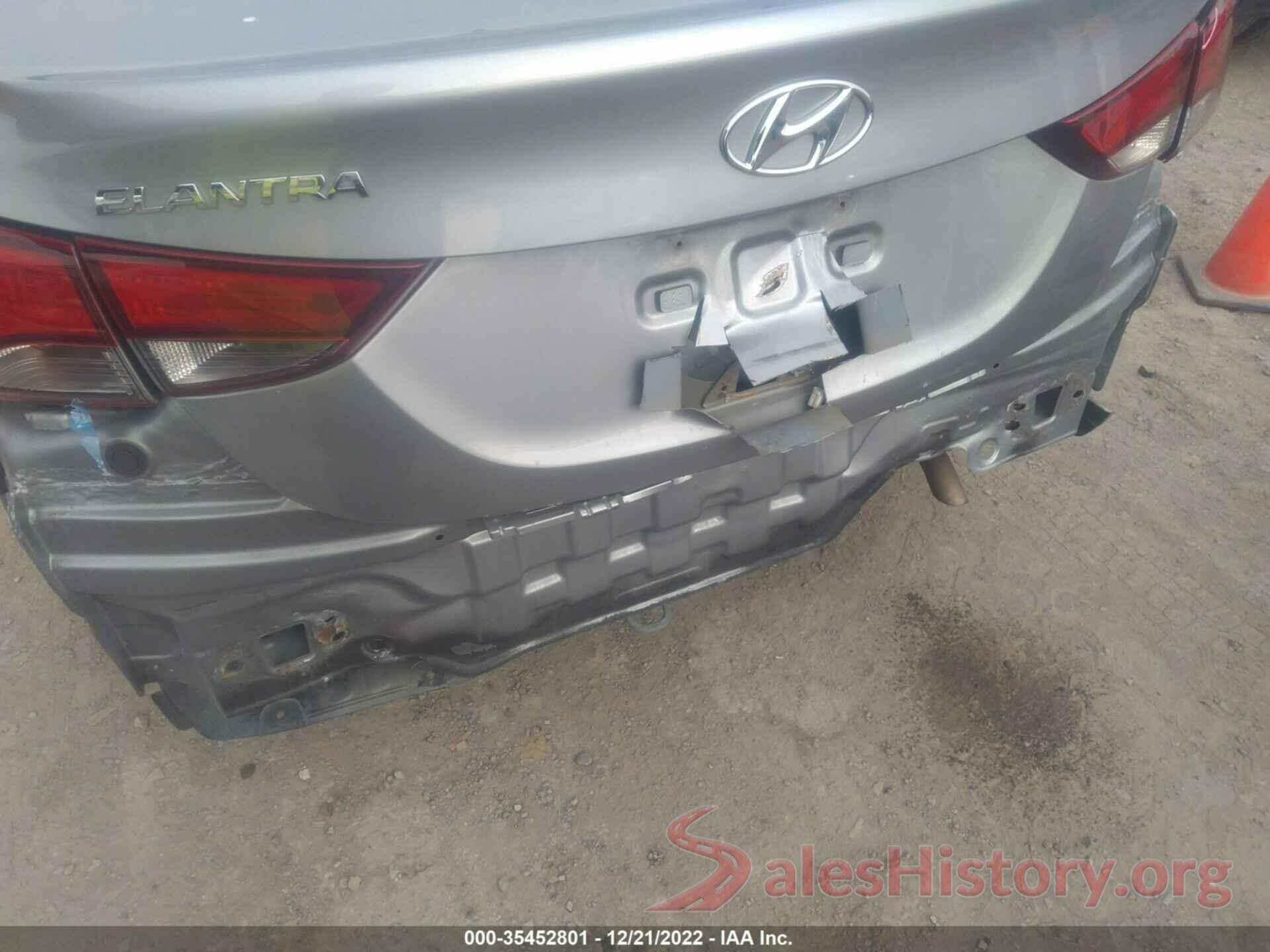 5NPDH4AE8GH743840 2016 HYUNDAI ELANTRA