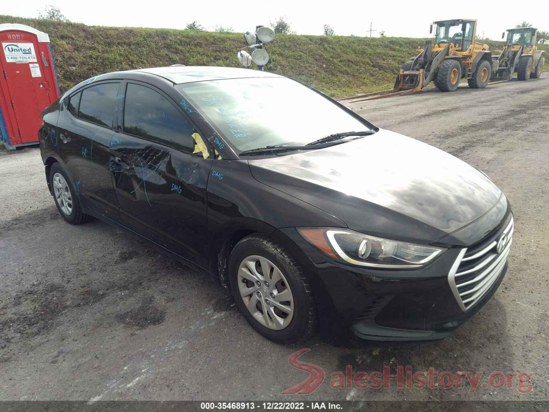 5NPD74LF6HH173539 2017 HYUNDAI ELANTRA