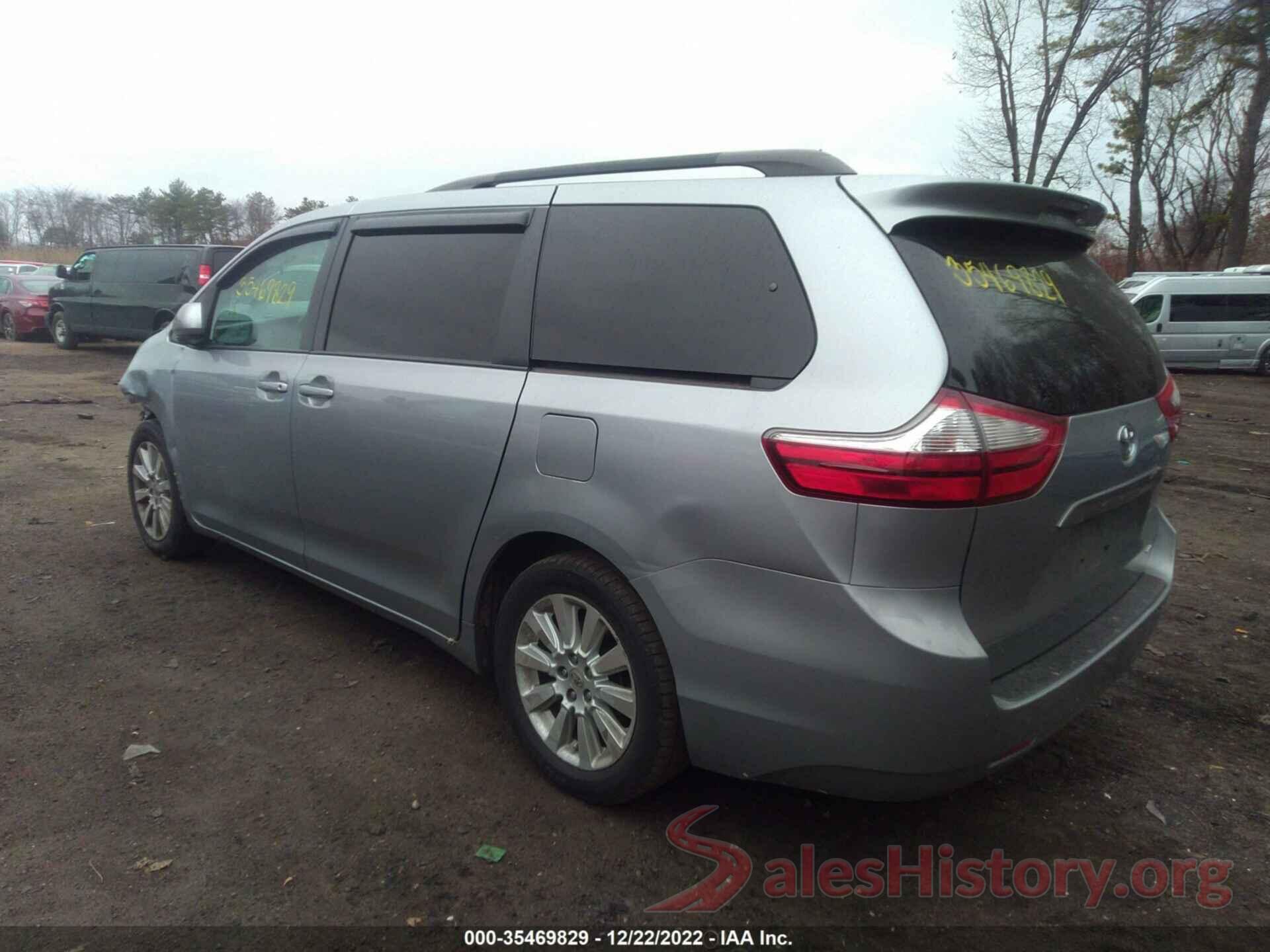 5TDKZ3DC5HS821365 2017 TOYOTA SIENNA