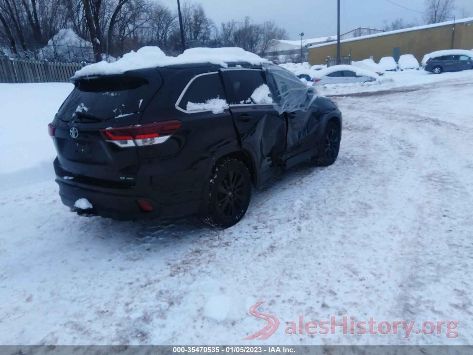 5TDJZRFH9KS604139 2019 TOYOTA HIGHLANDER