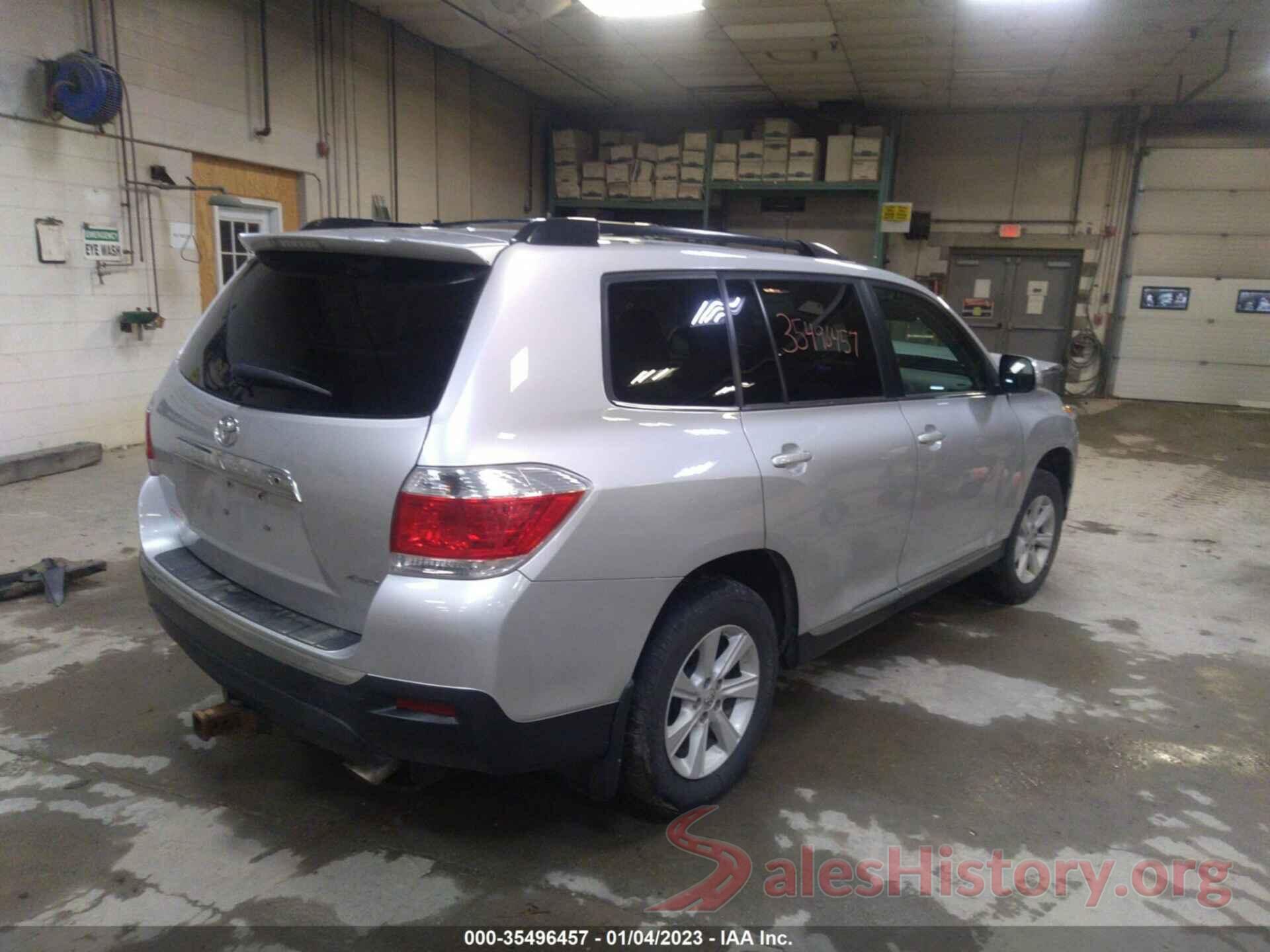 5TDBK3EH0DS245287 2013 TOYOTA HIGHLANDER