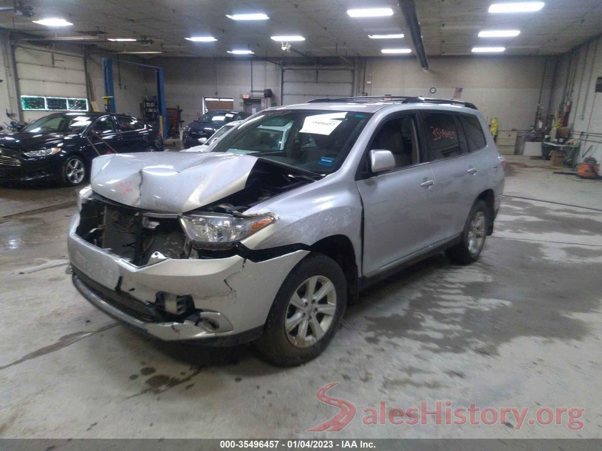 5TDBK3EH0DS245287 2013 TOYOTA HIGHLANDER