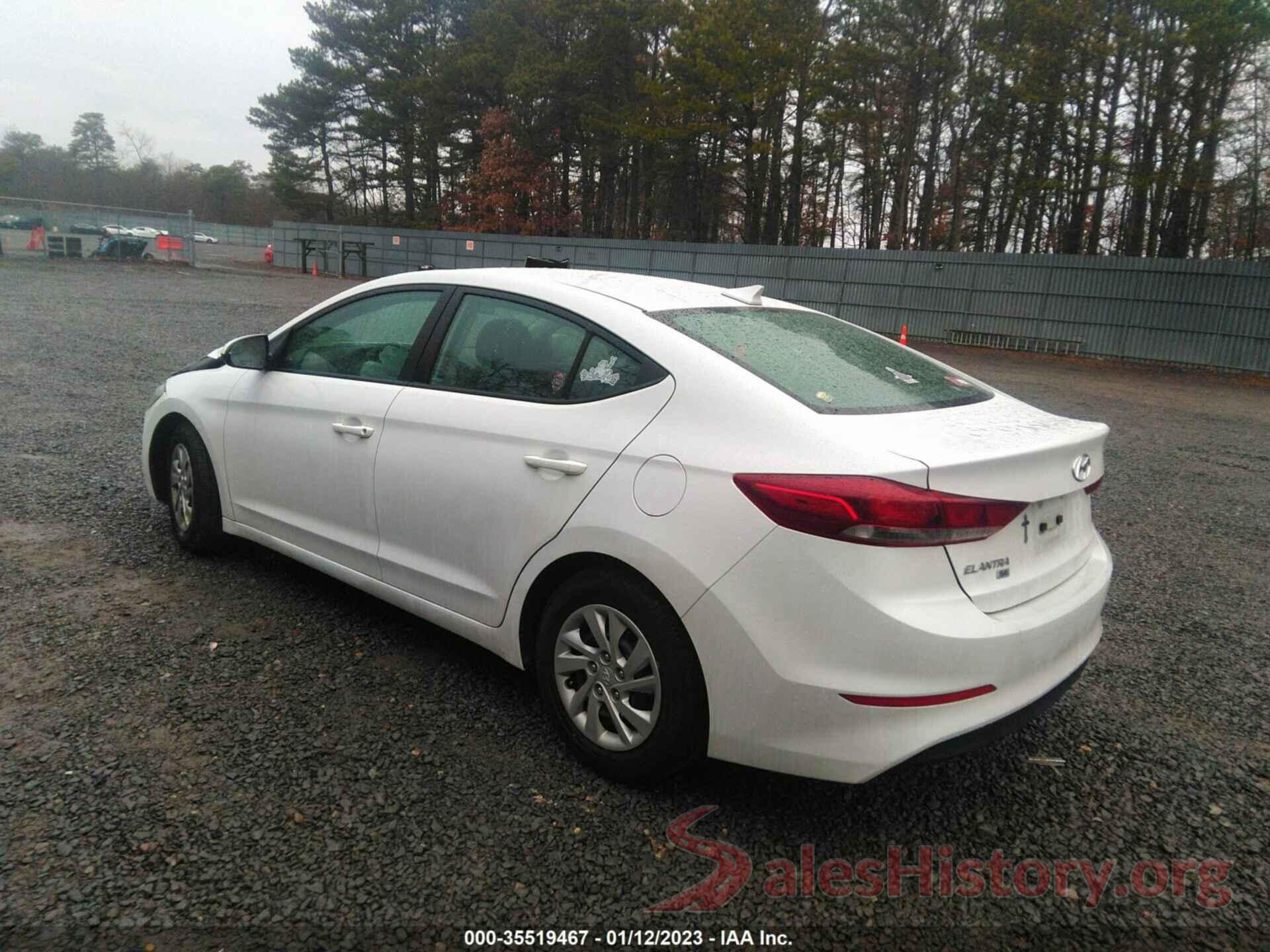 5NPD74LF7JH391186 2018 HYUNDAI ELANTRA