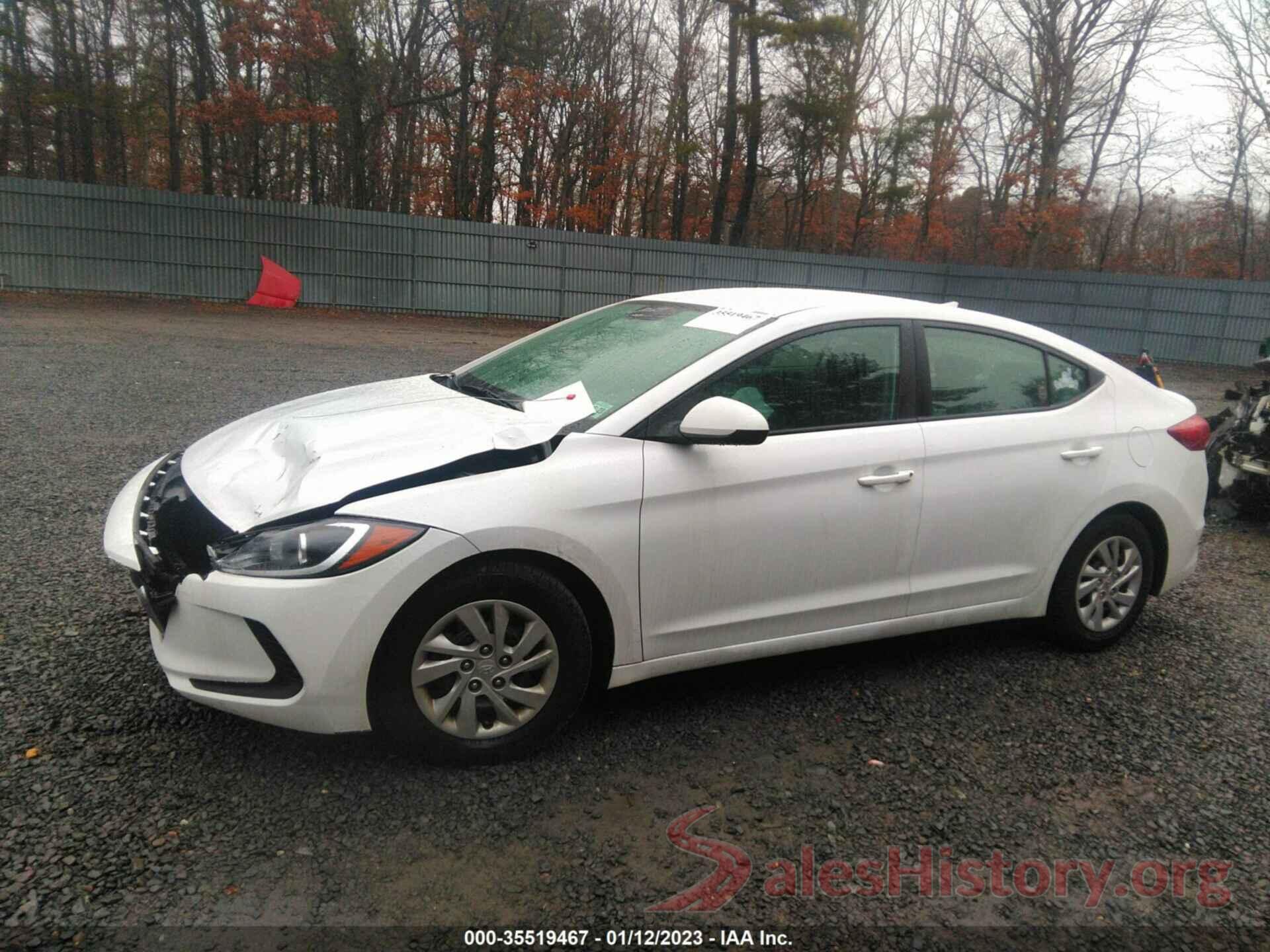 5NPD74LF7JH391186 2018 HYUNDAI ELANTRA