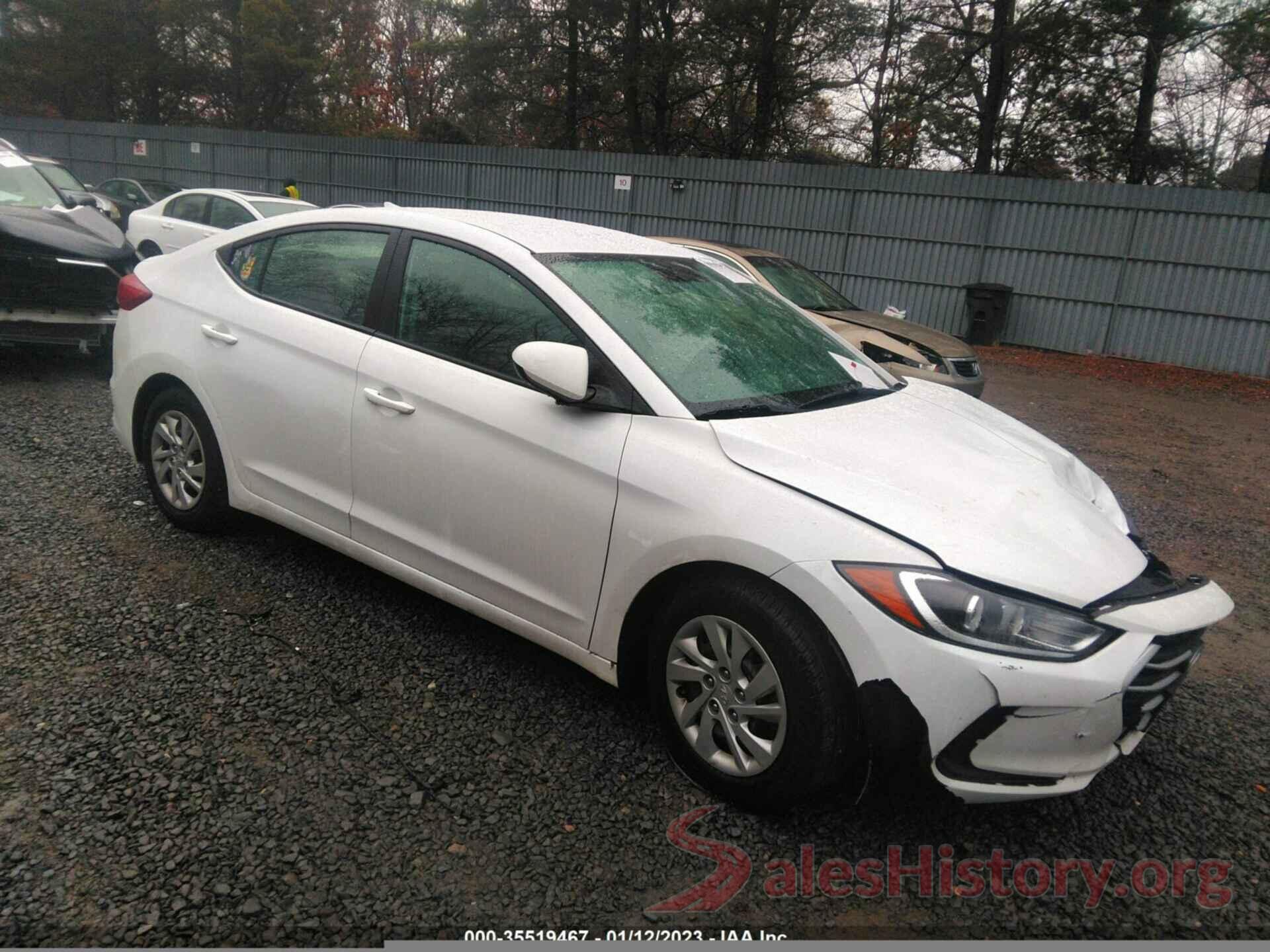 5NPD74LF7JH391186 2018 HYUNDAI ELANTRA