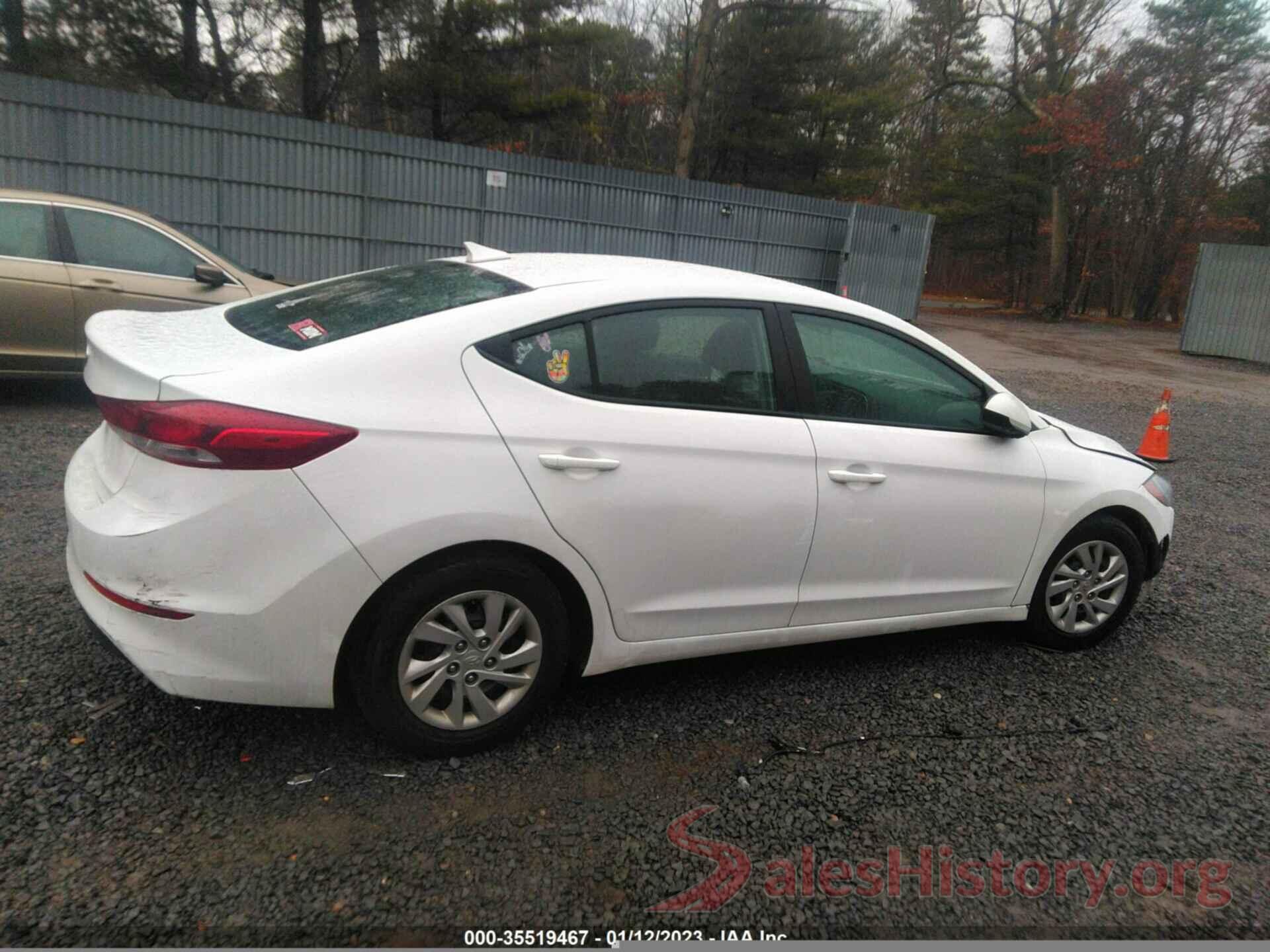 5NPD74LF7JH391186 2018 HYUNDAI ELANTRA