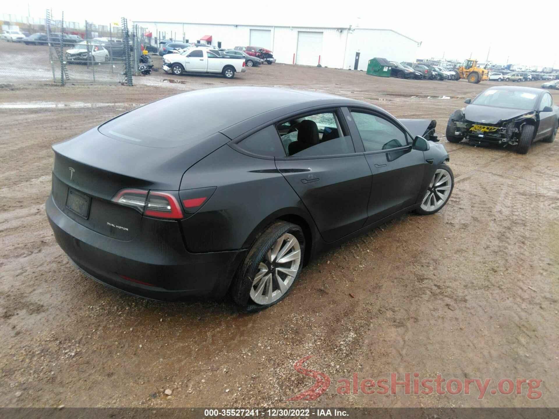 5YJ3E1EBXNF208202 2022 TESLA MODEL 3