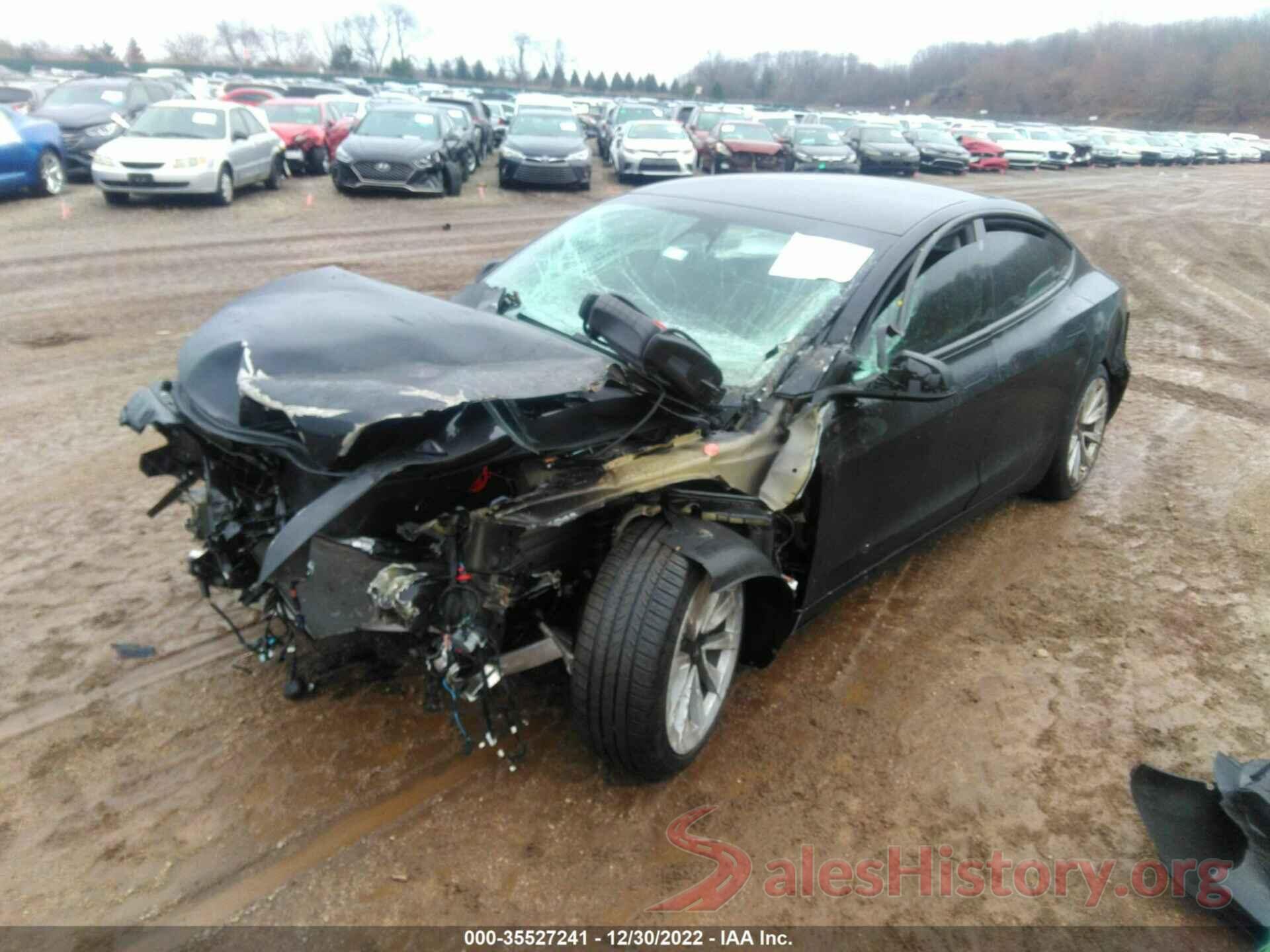 5YJ3E1EBXNF208202 2022 TESLA MODEL 3