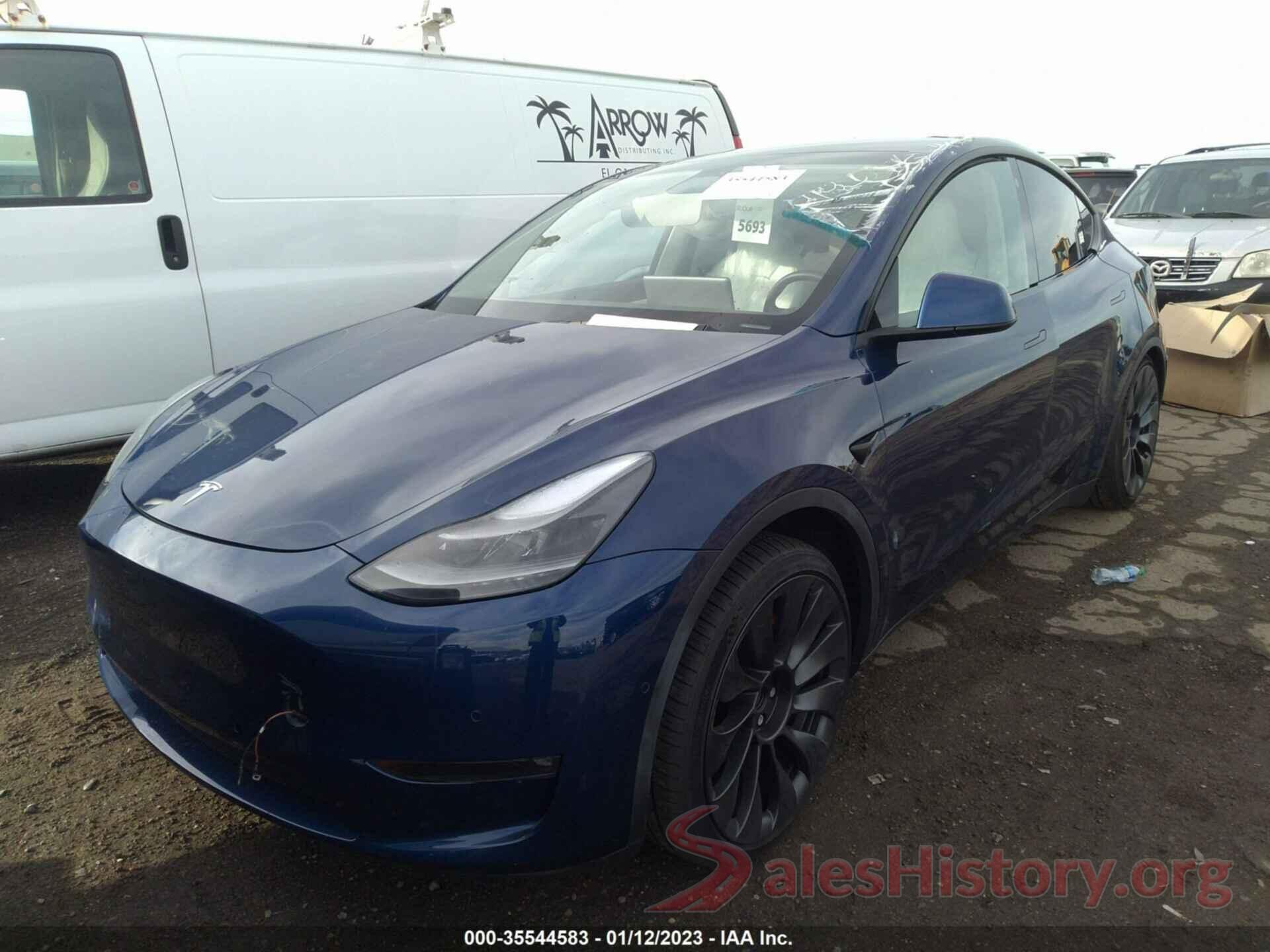 7SAYGDEF6NF340350 2022 TESLA MODEL Y