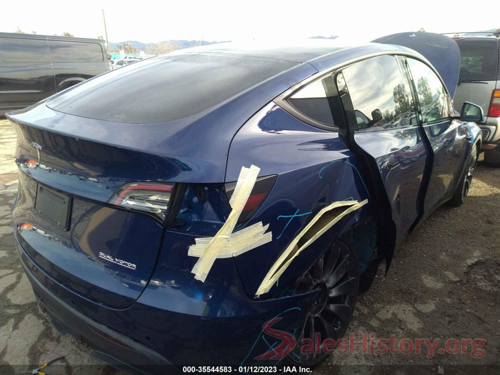 7SAYGDEF6NF340350 2022 TESLA MODEL Y