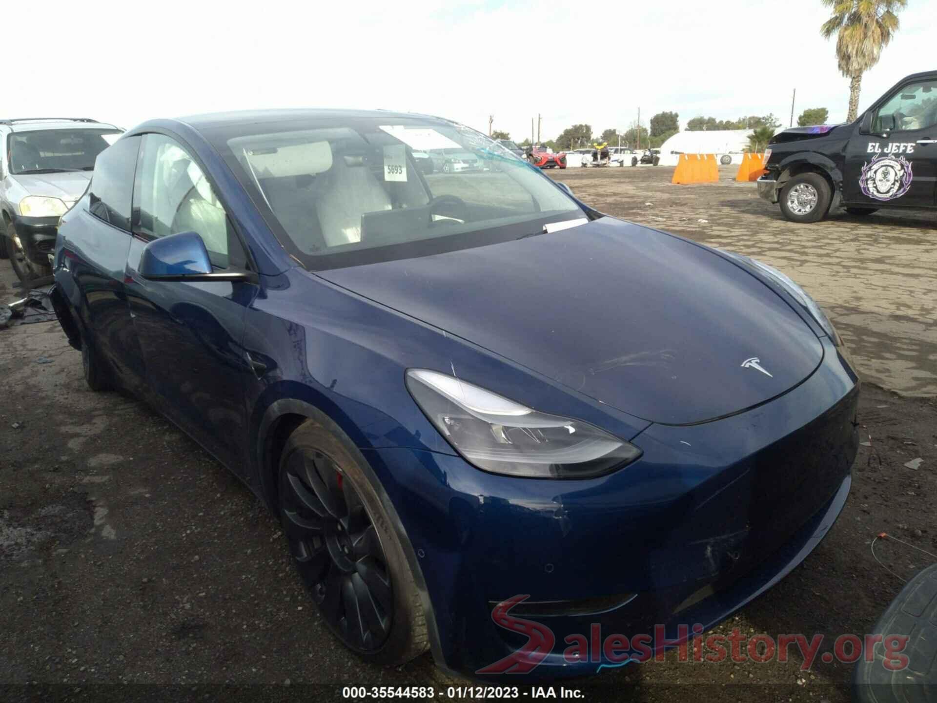 7SAYGDEF6NF340350 2022 TESLA MODEL Y