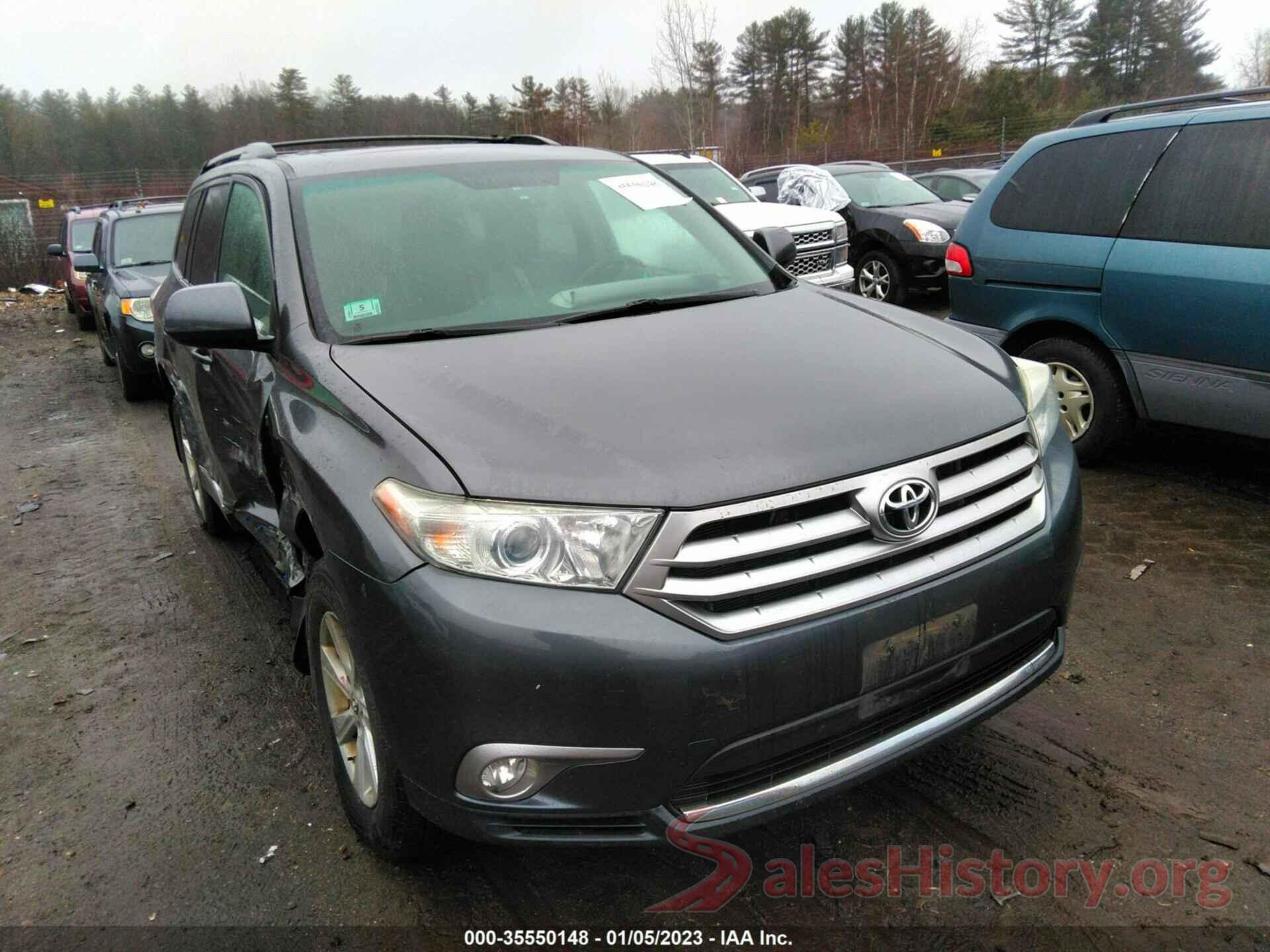 5TDBK3EH5DS244233 2013 TOYOTA HIGHLANDER