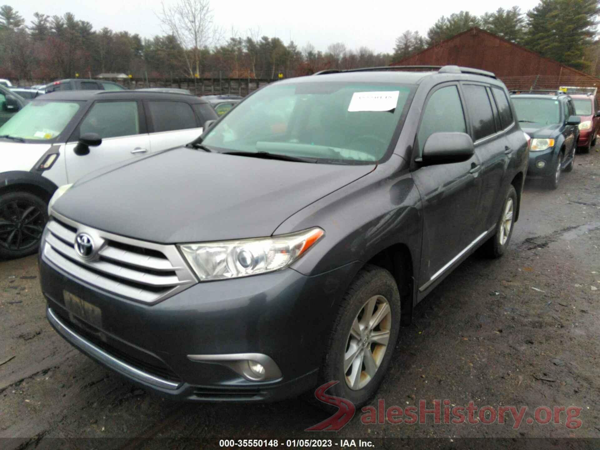 5TDBK3EH5DS244233 2013 TOYOTA HIGHLANDER