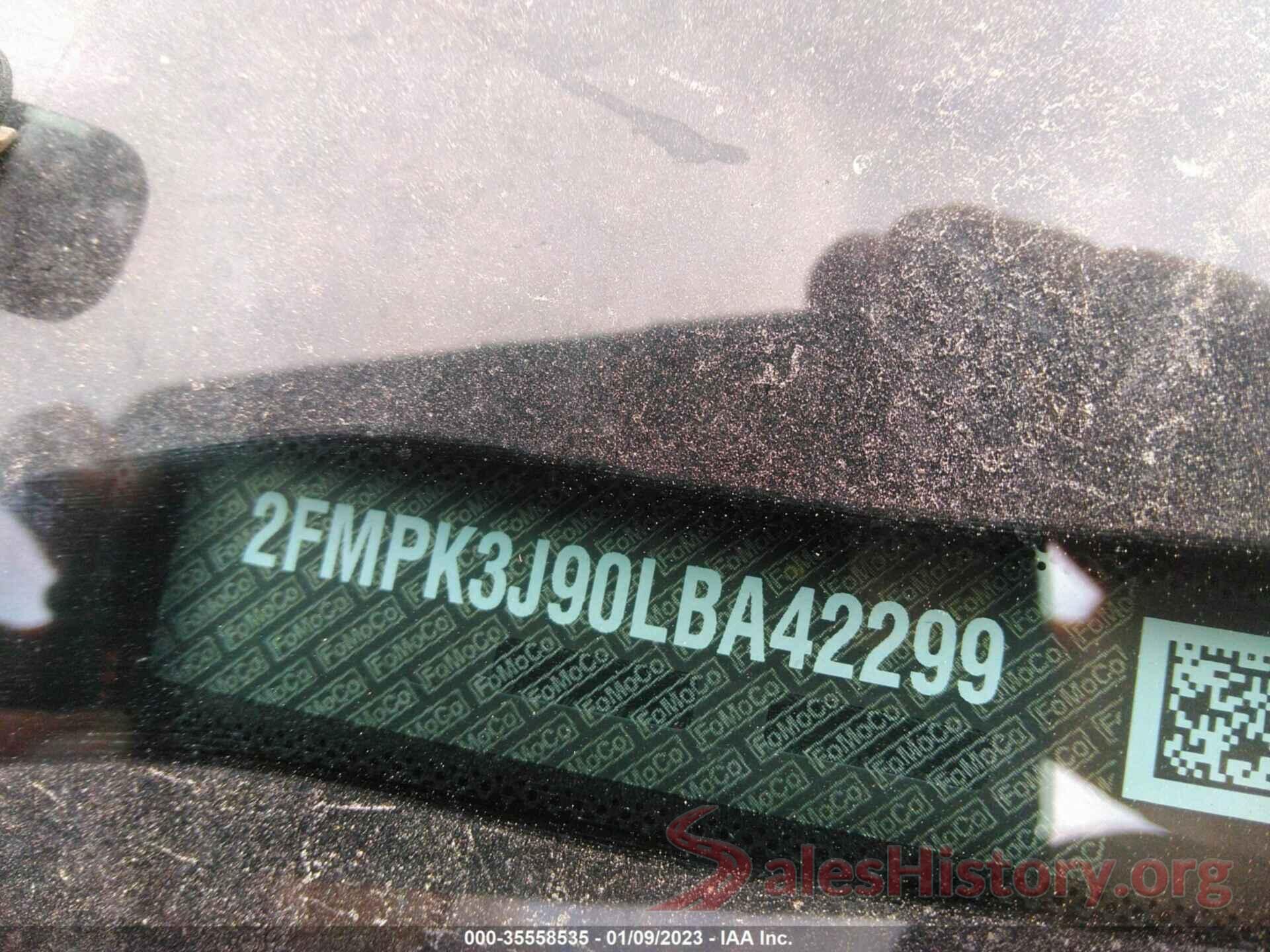 2FMPK3J90LBA42299 2020 FORD EDGE