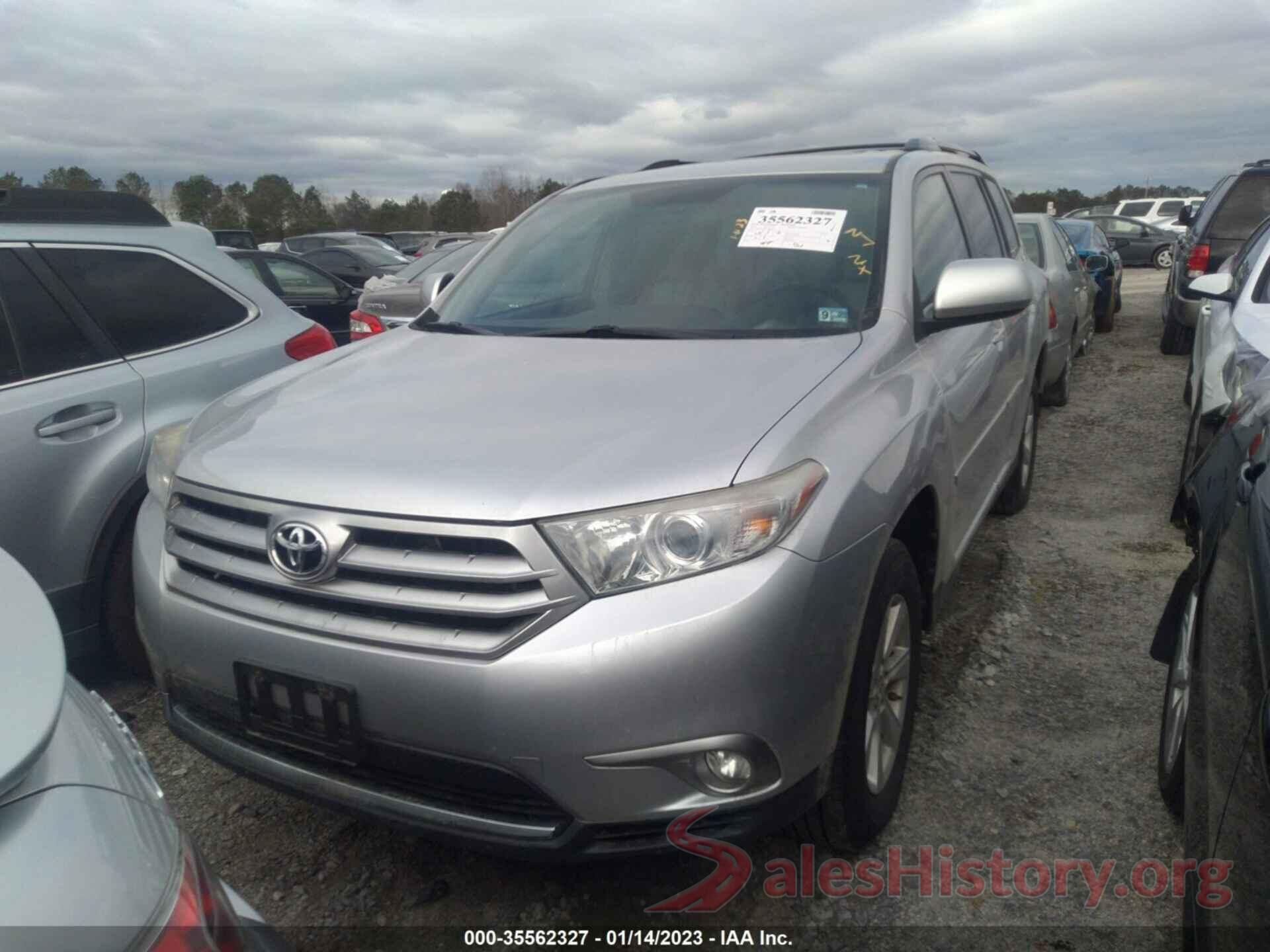 5TDBK3EH2DS265637 2013 TOYOTA HIGHLANDER