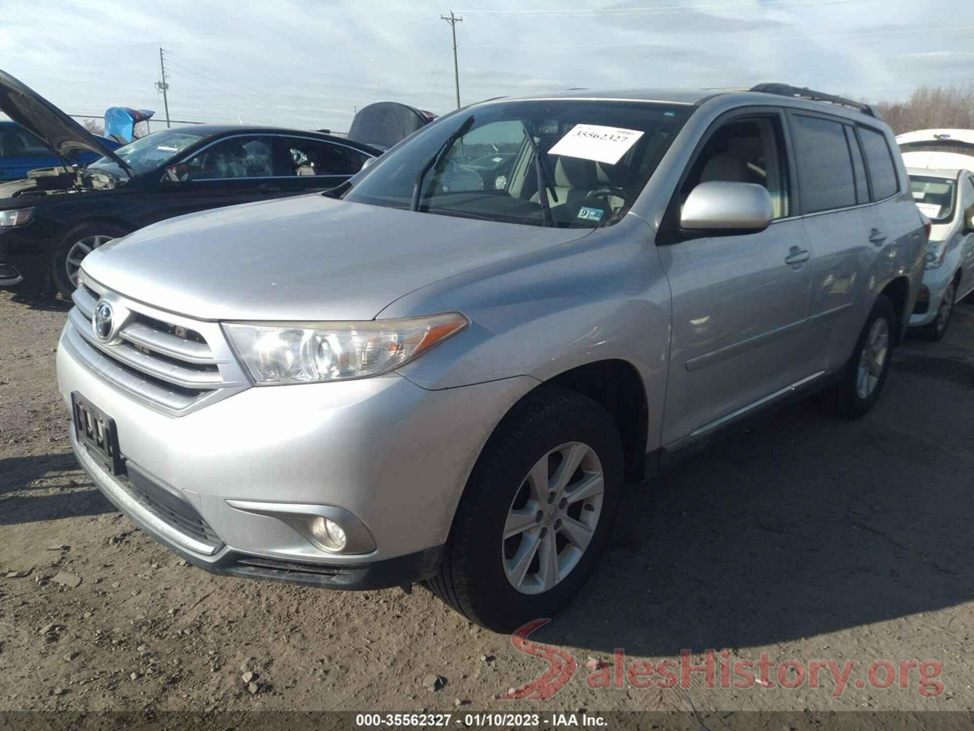 5TDBK3EH2DS265637 2013 TOYOTA HIGHLANDER