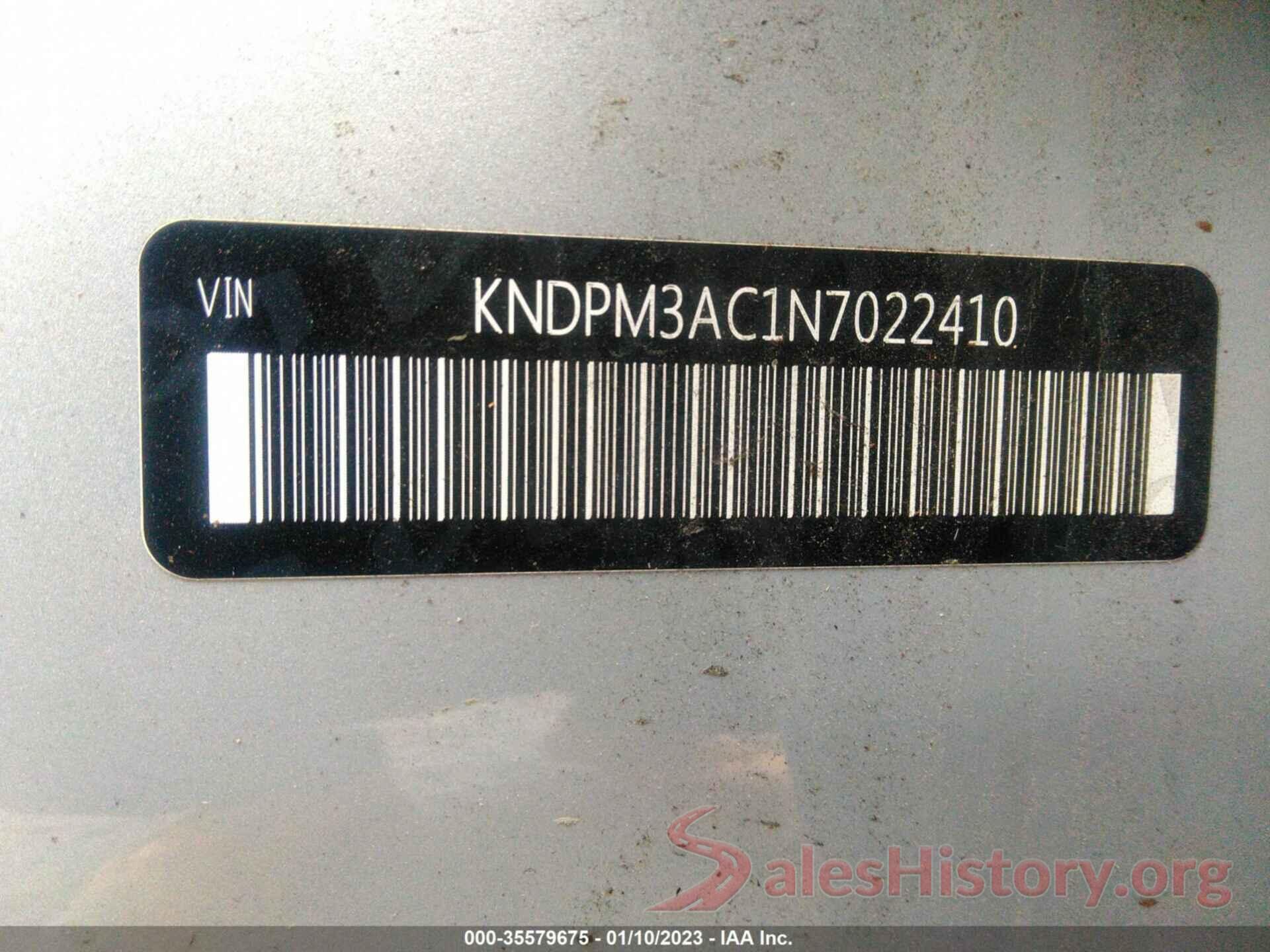 KNDPM3AC1N7022410 2022 KIA SPORTAGE