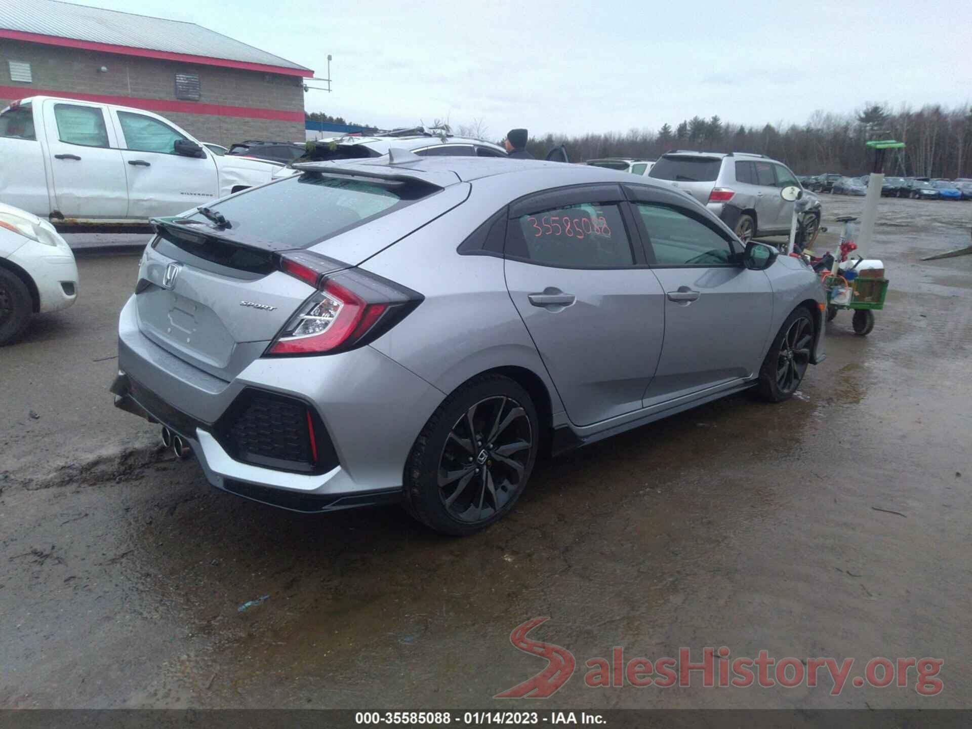 SHHFK7G41KU210485 2019 HONDA CIVIC HATCHBACK