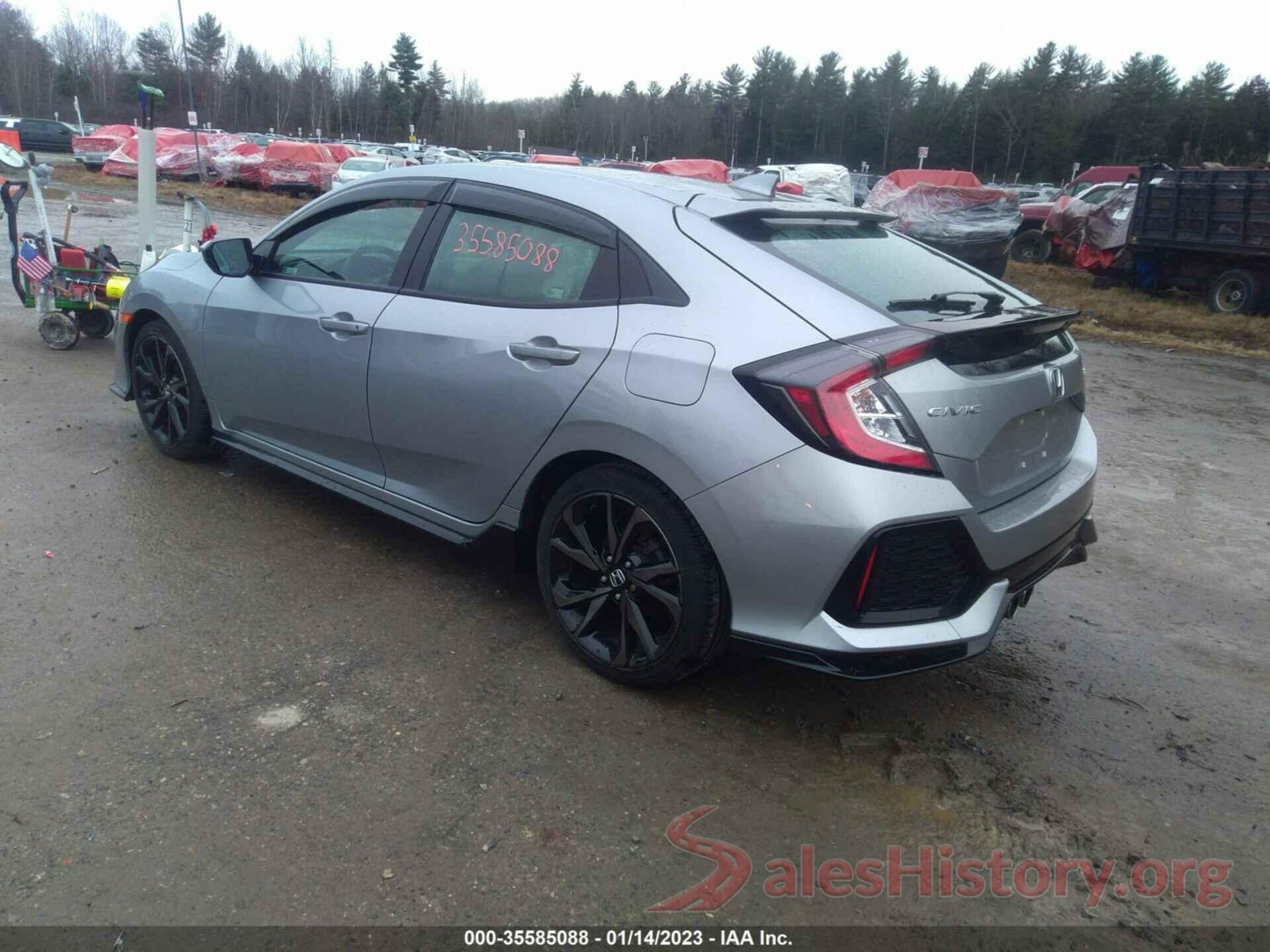 SHHFK7G41KU210485 2019 HONDA CIVIC HATCHBACK