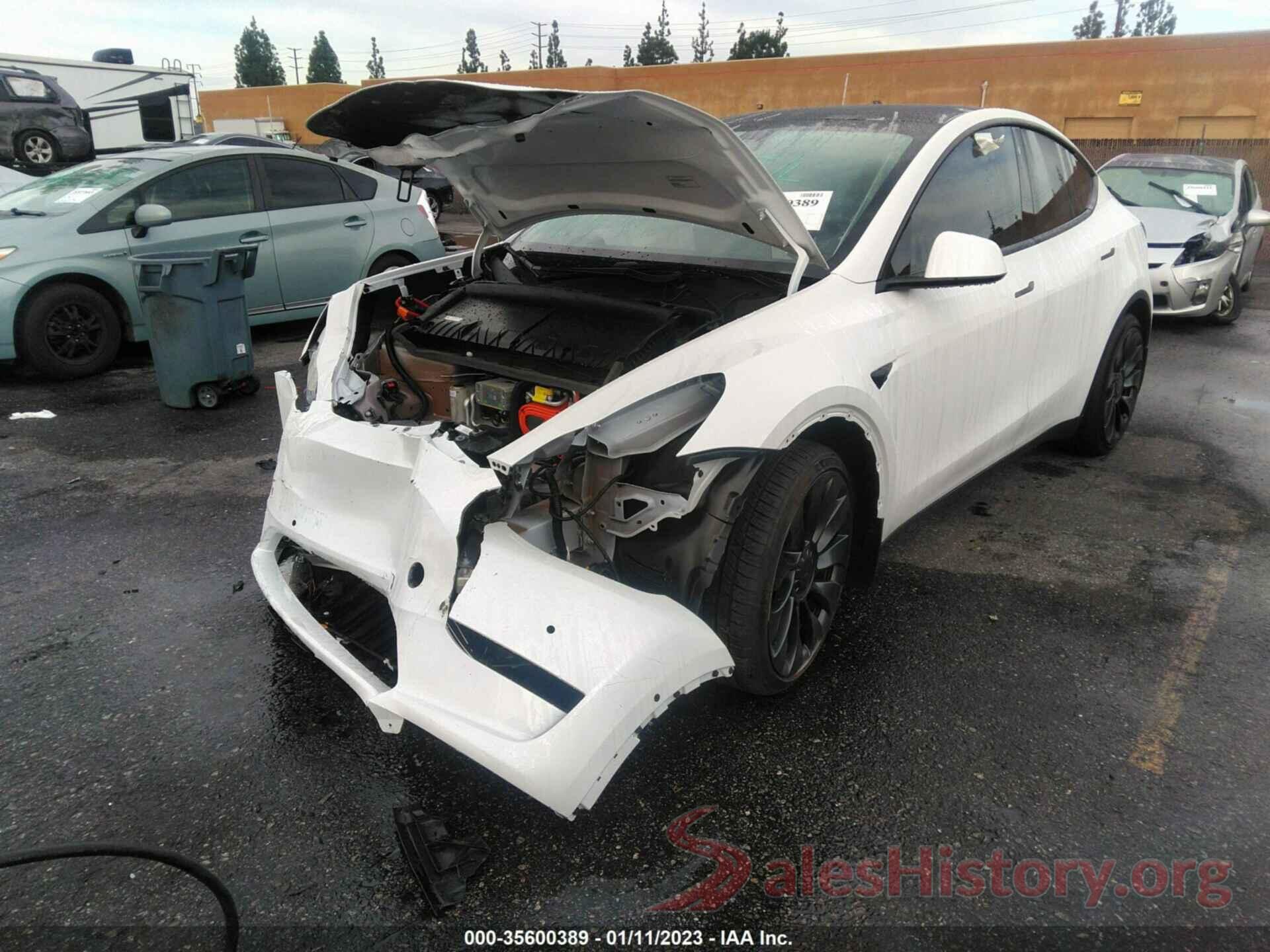 7SAYGDEF7NF550911 2022 TESLA MODEL Y