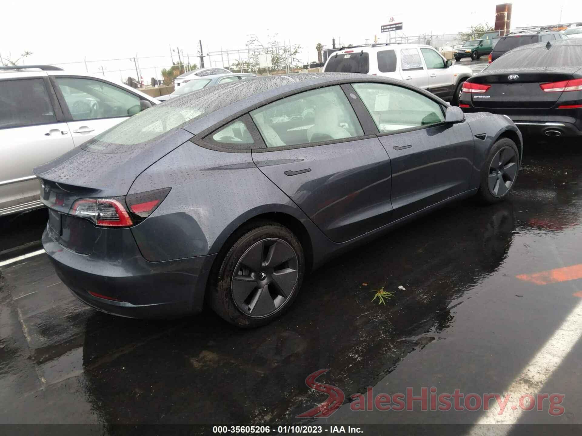 5YJ3E1EA5NF356281 2022 TESLA MODEL 3