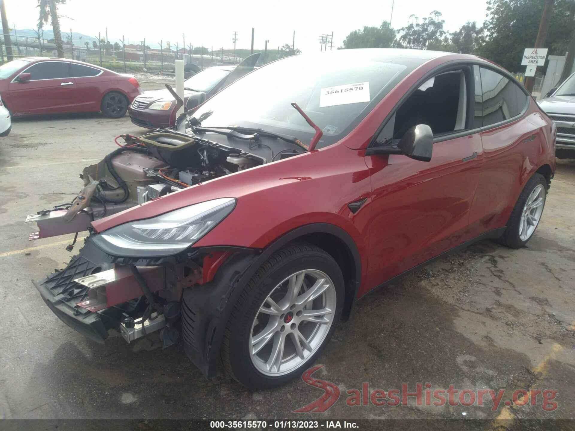 5YJYGDEE5MF105988 2021 TESLA MODEL Y