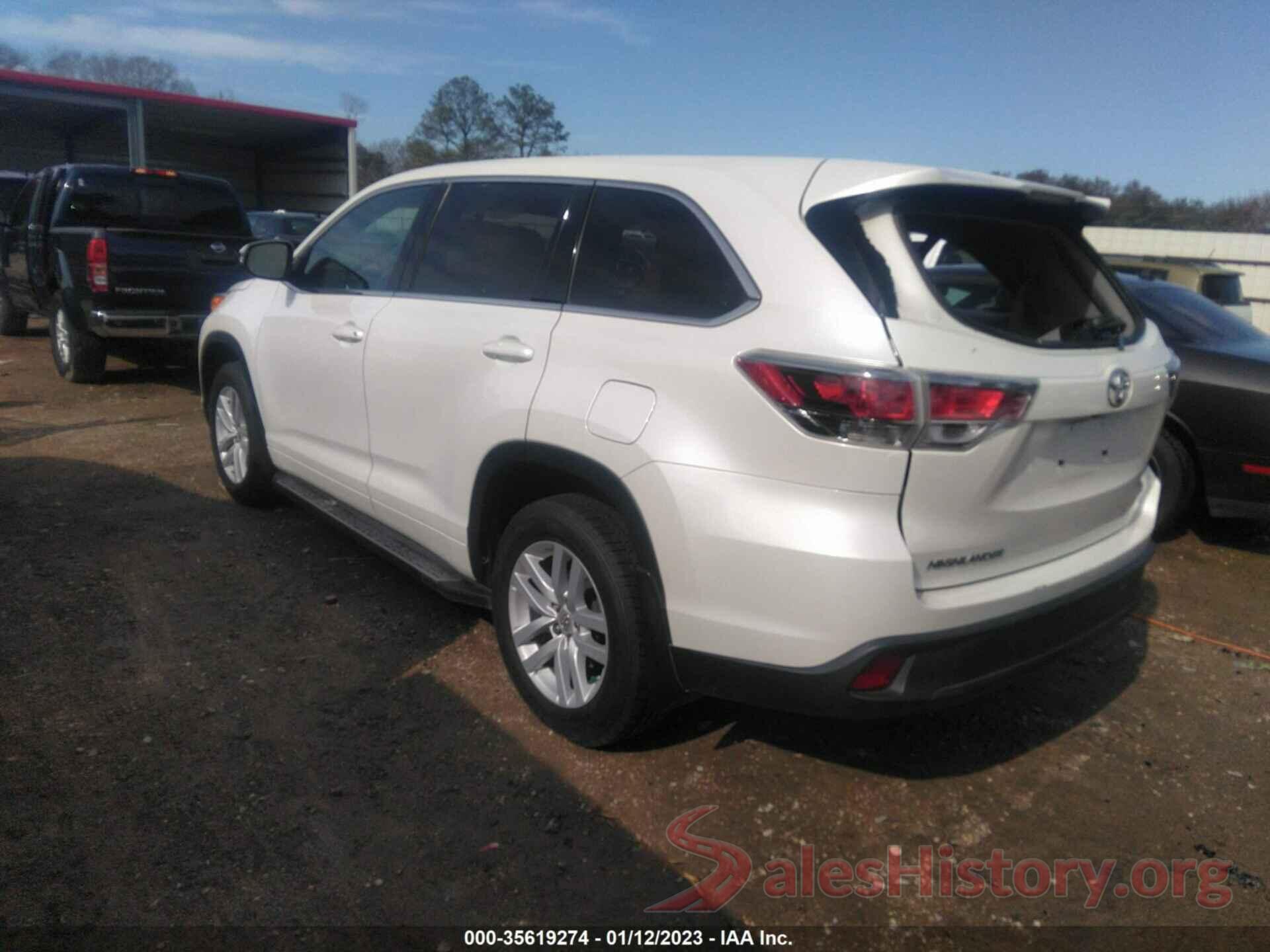 5TDZARFH8FS015230 2015 TOYOTA HIGHLANDER