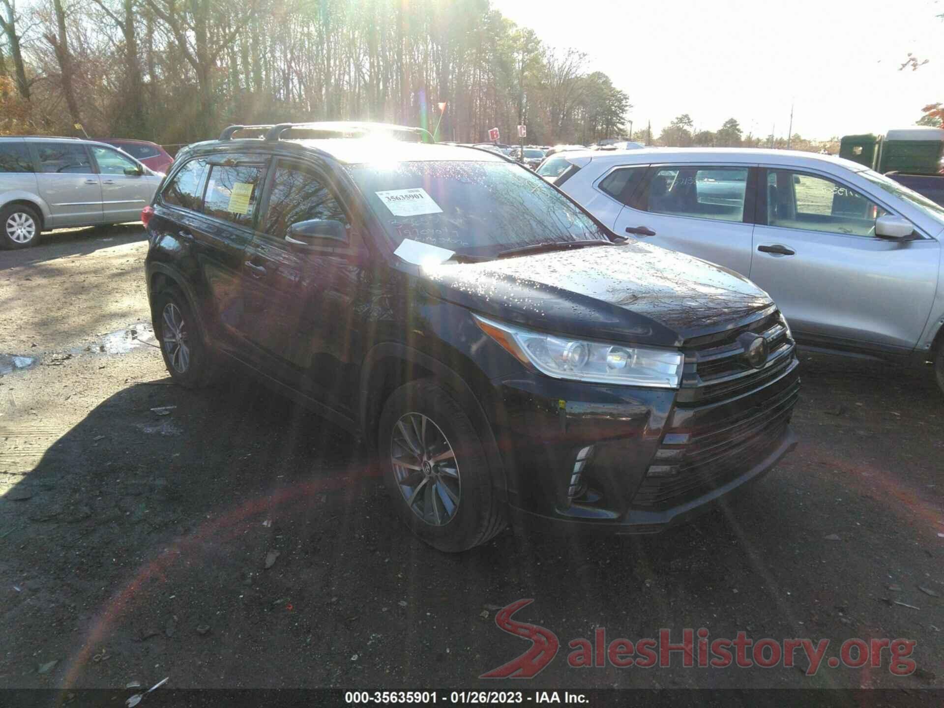 5TDJZRFH4KS602900 2019 TOYOTA HIGHLANDER