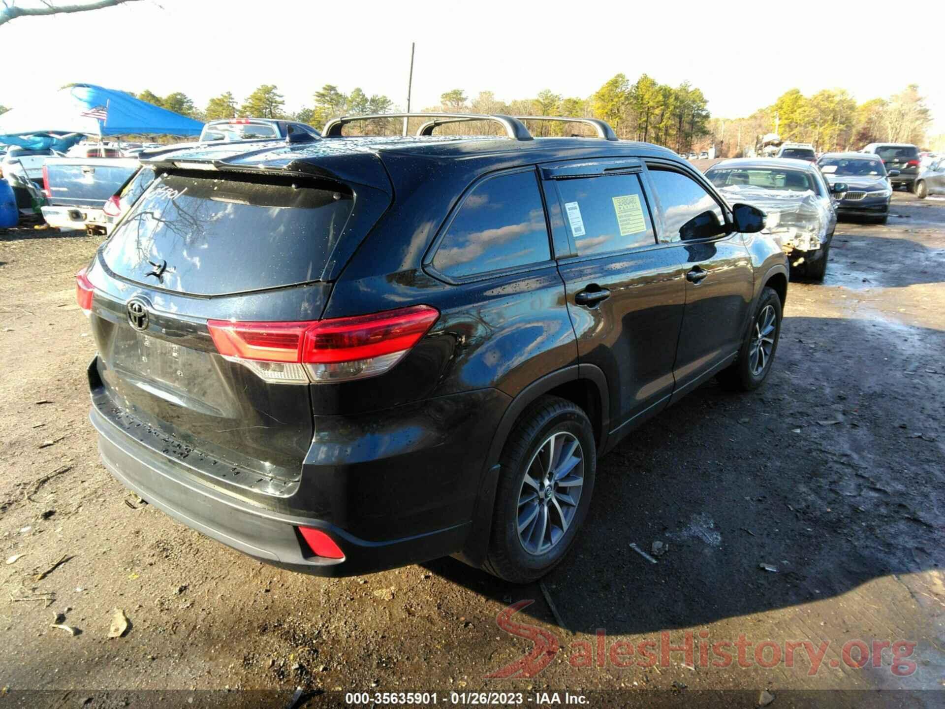 5TDJZRFH4KS602900 2019 TOYOTA HIGHLANDER