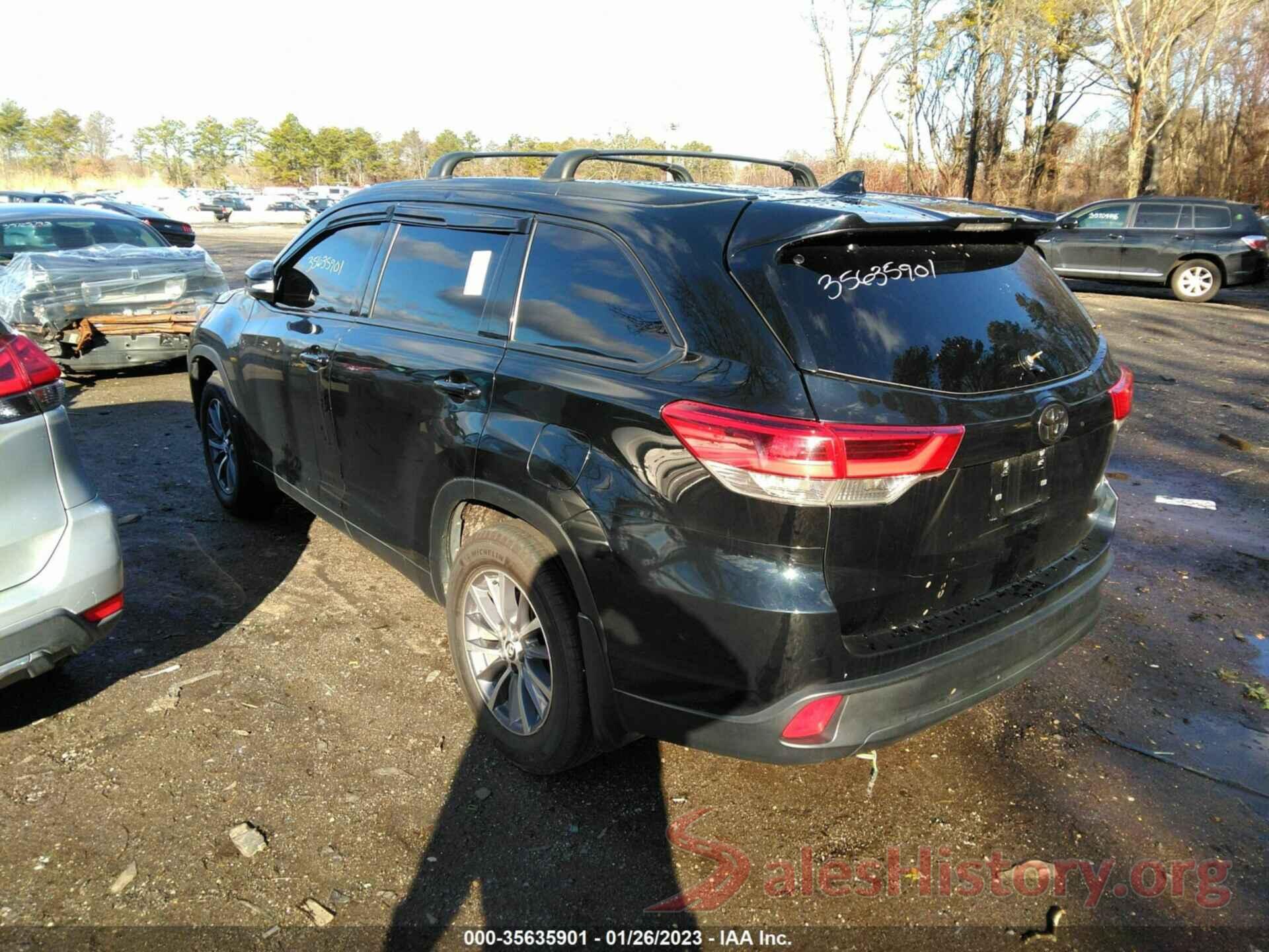 5TDJZRFH4KS602900 2019 TOYOTA HIGHLANDER