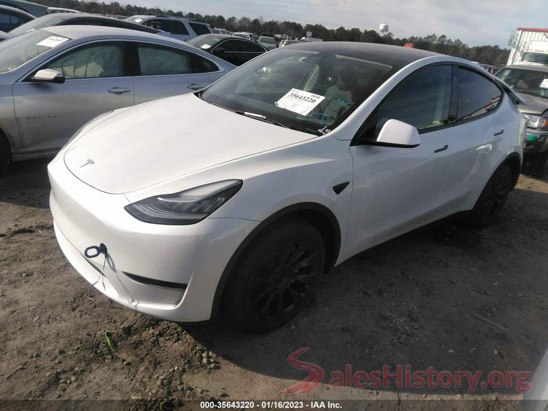 7SAYGDEE7NA014500 2022 TESLA MODEL Y