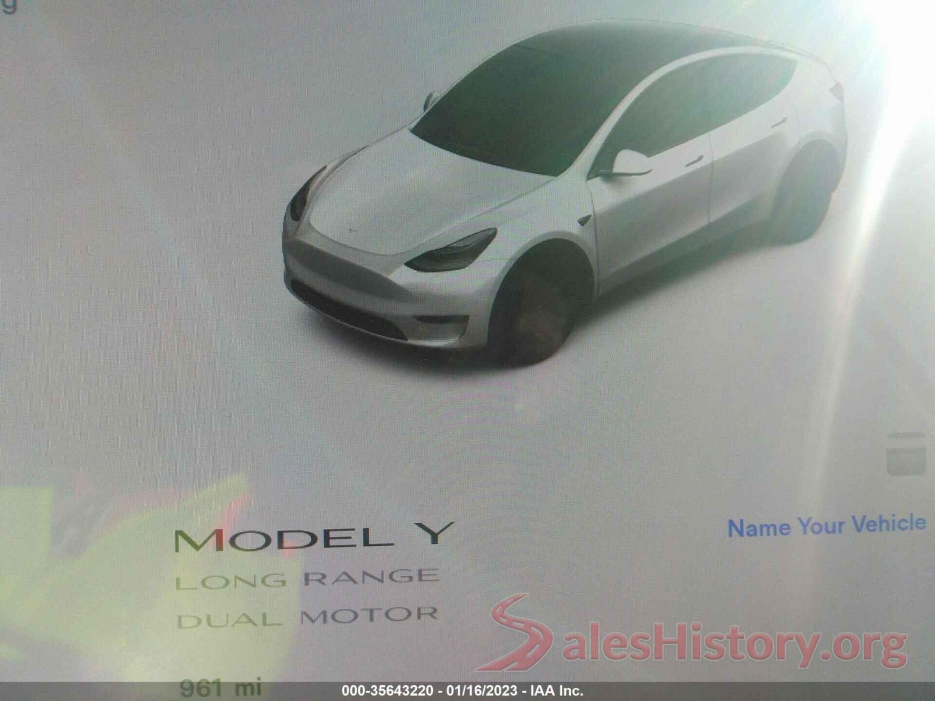 7SAYGDEE7NA014500 2022 TESLA MODEL Y